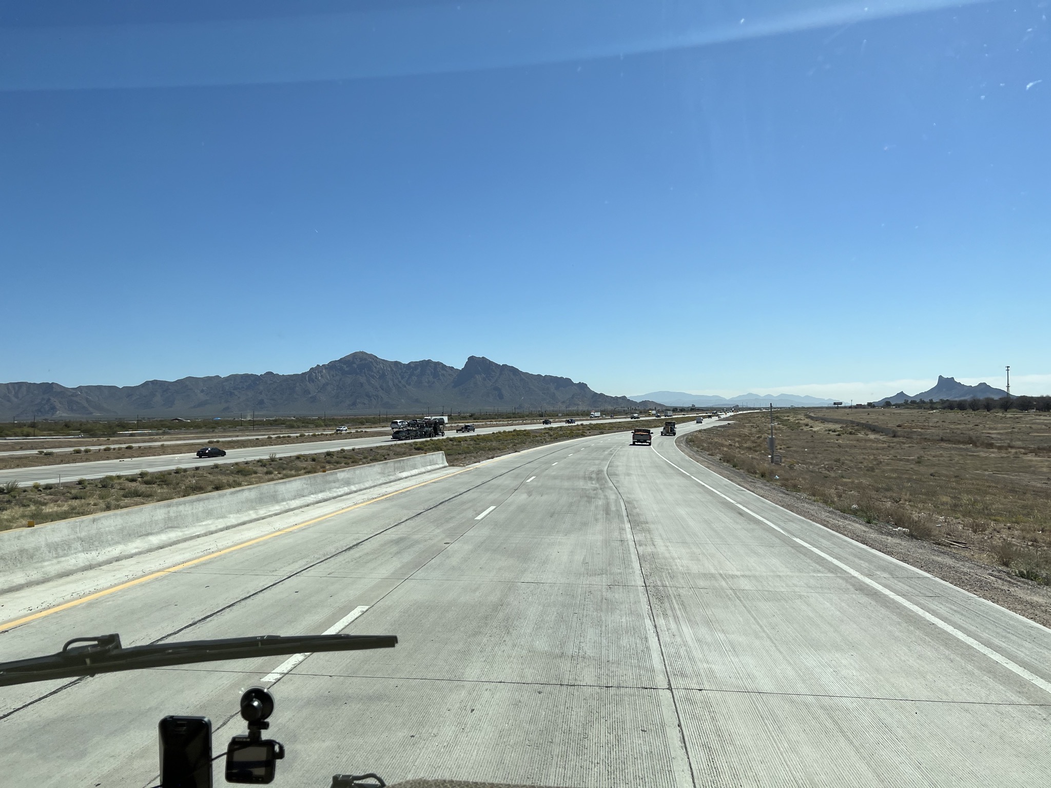 I-10 and mountains