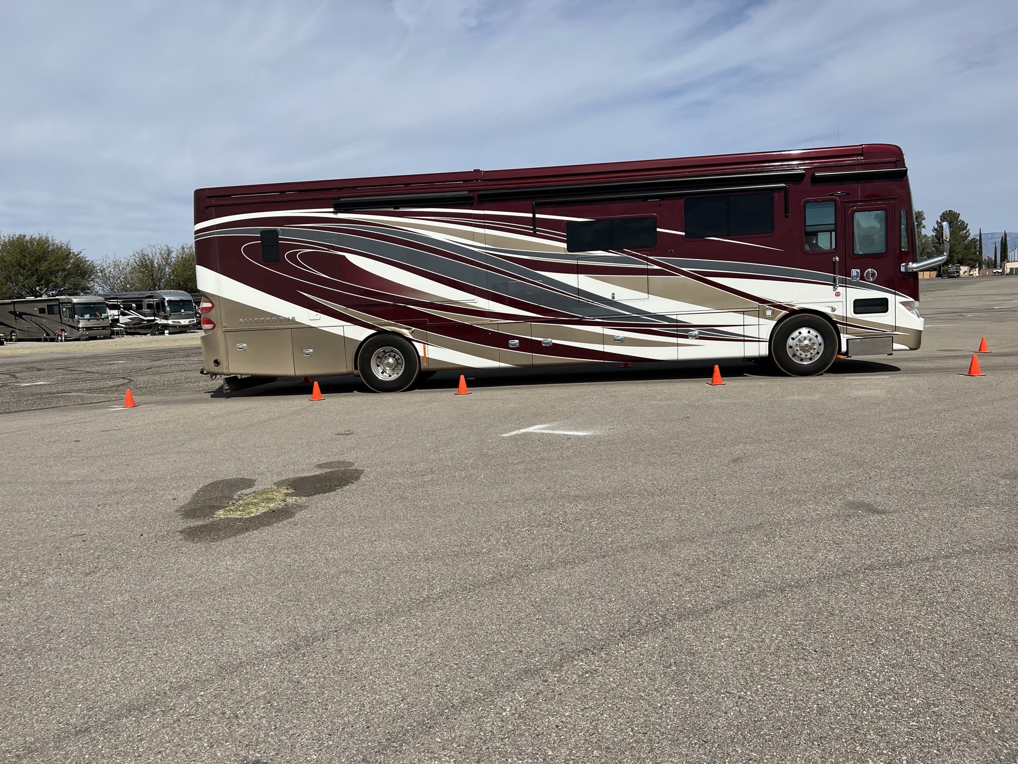 RV driving school backing