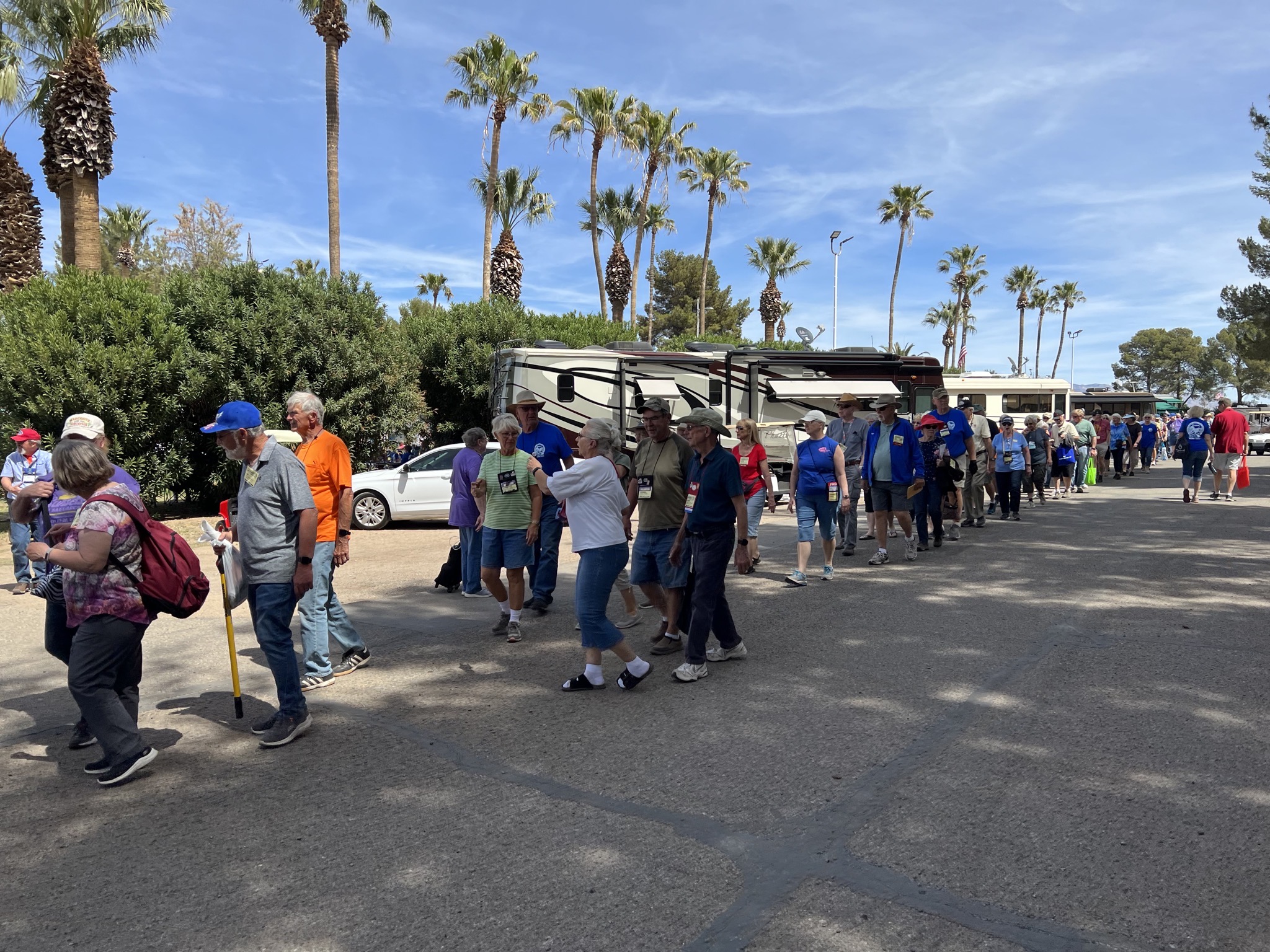 Line for ice cream