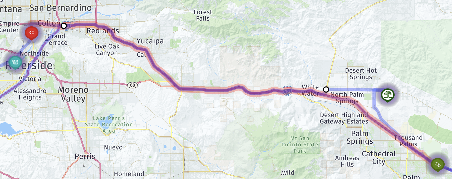 Map route