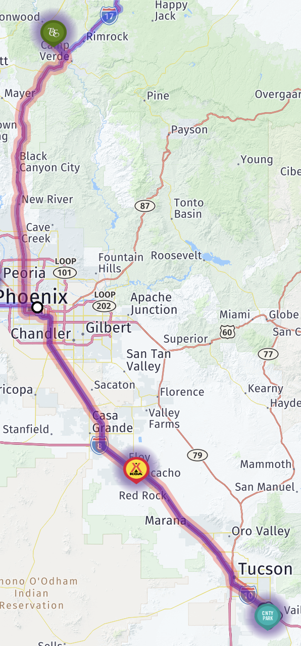 Map route