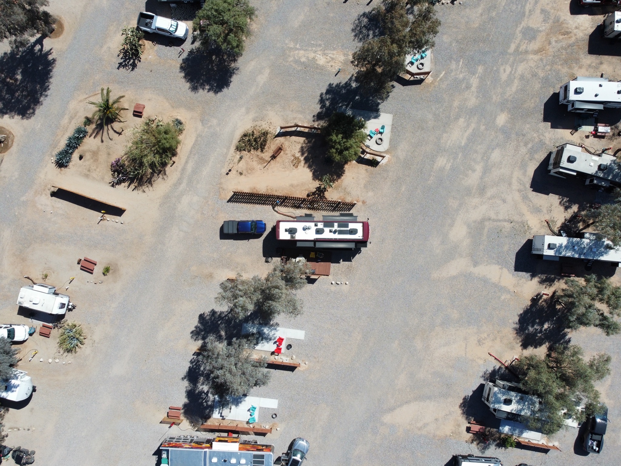 Aerial view of sites