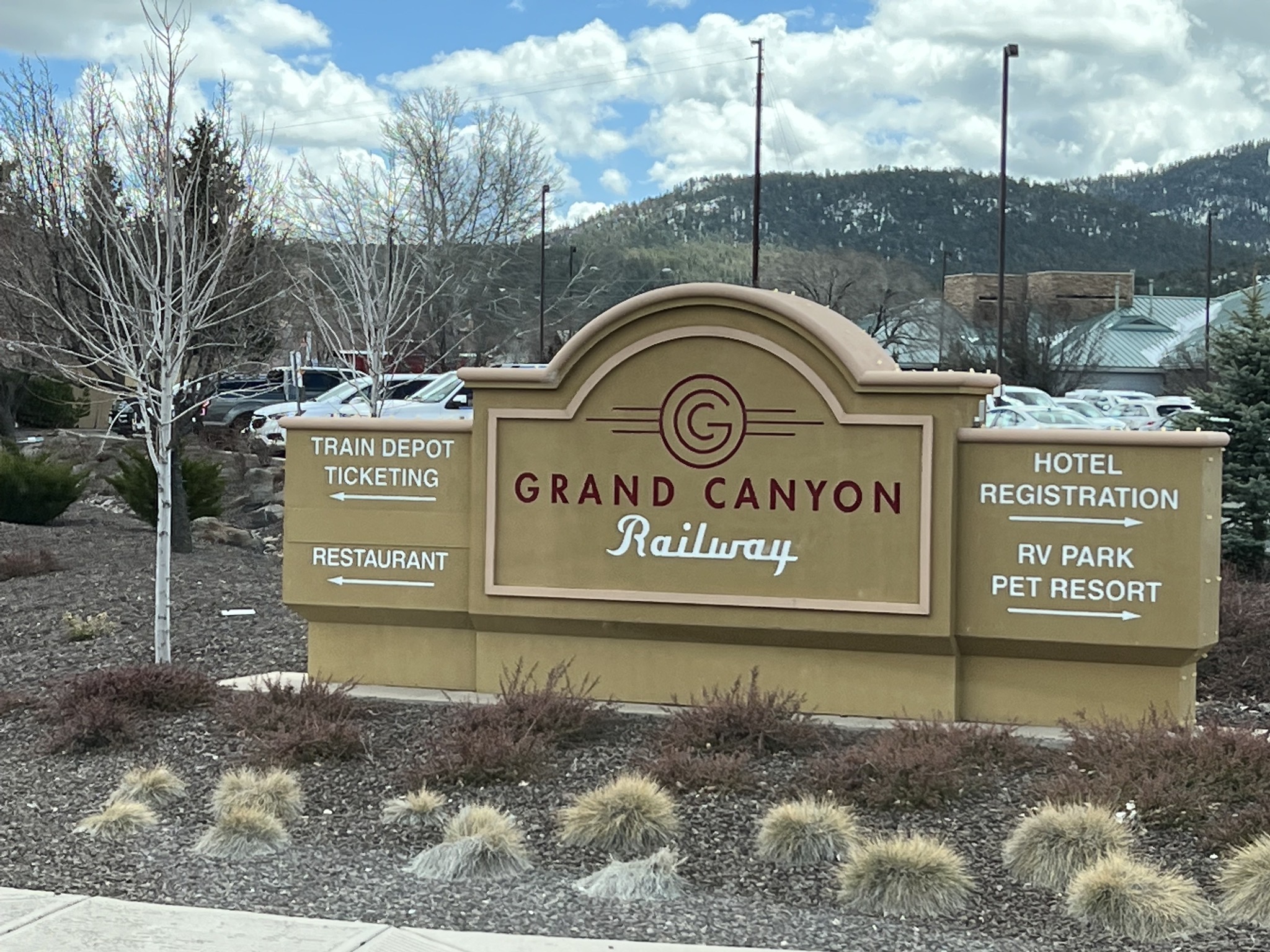 Grand Canyon Railway sign