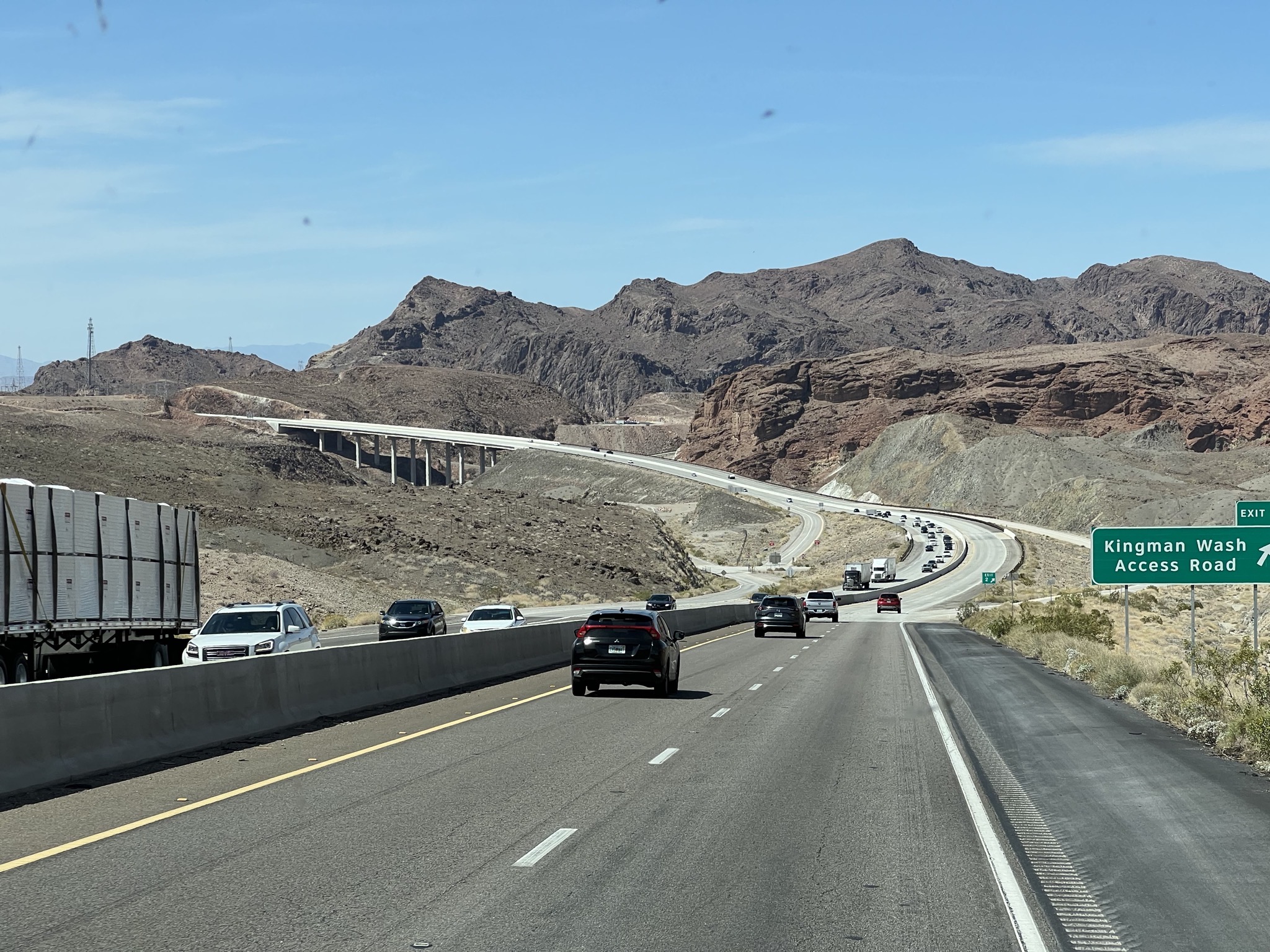 Approaching Hoover Dam