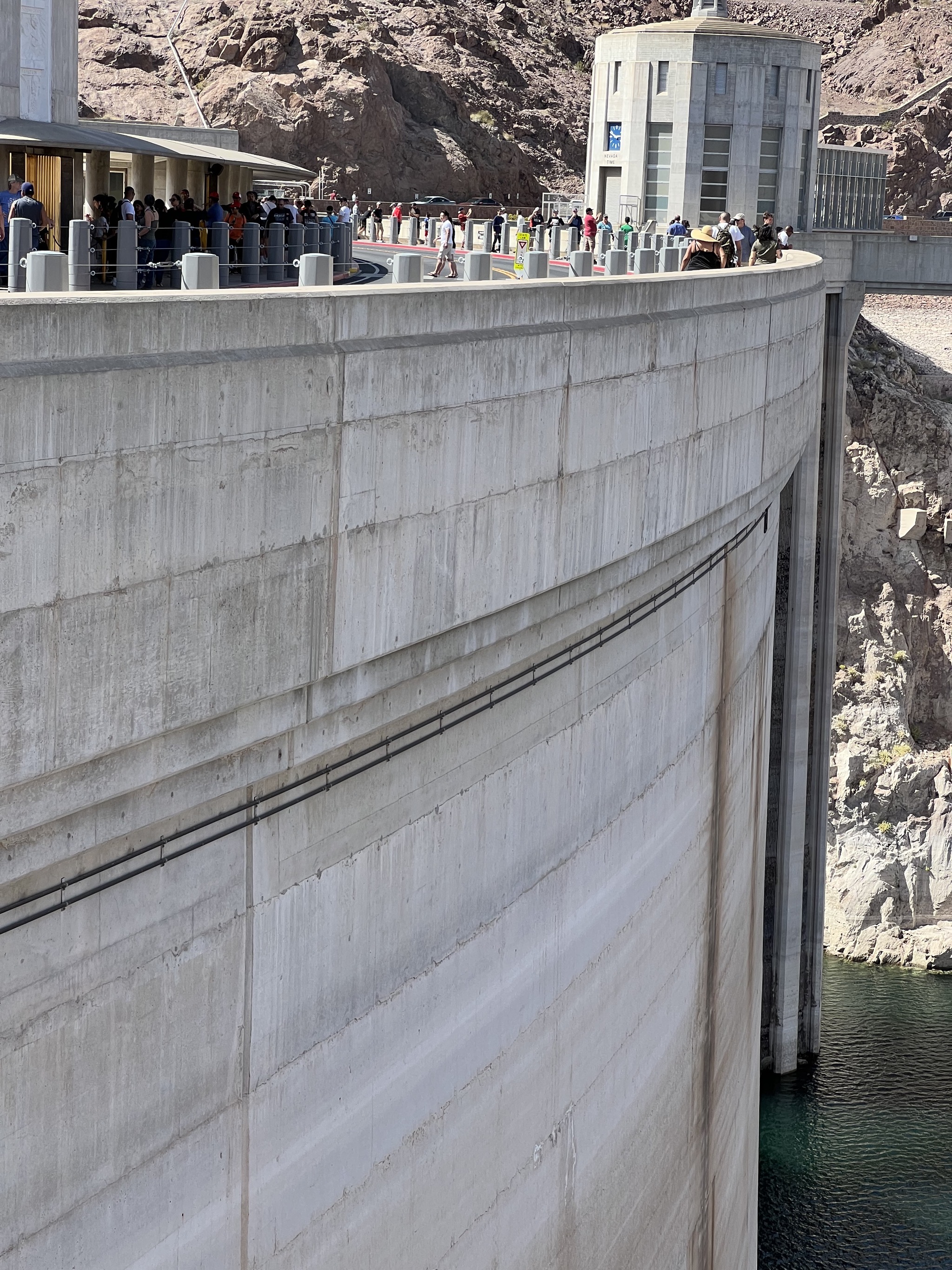 Back of dam