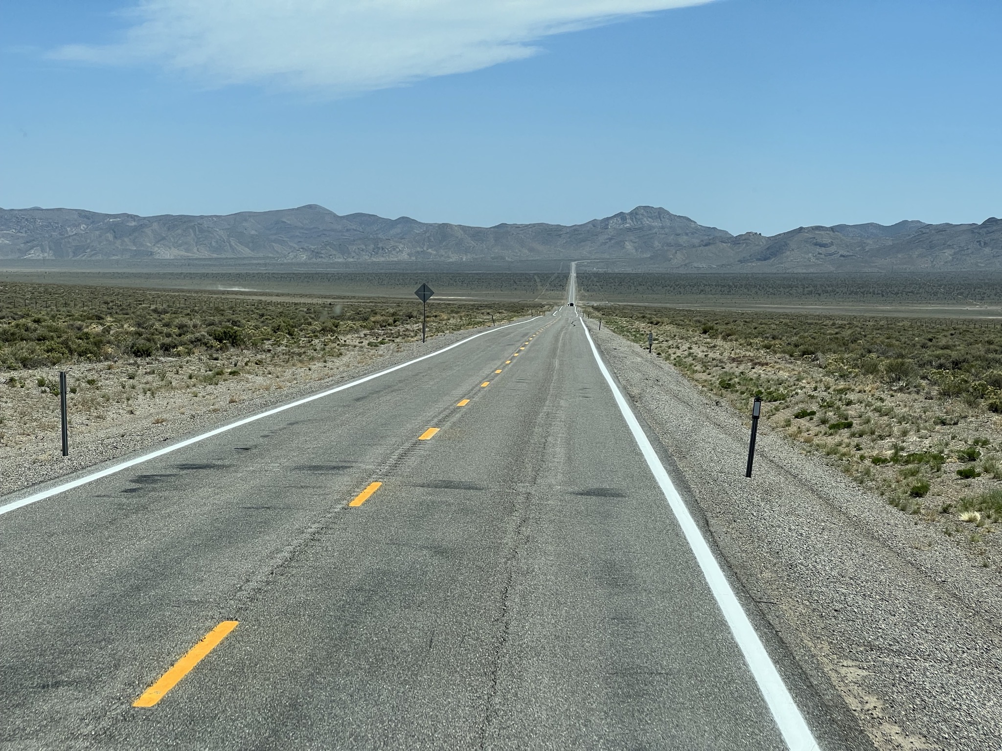 Long straight road