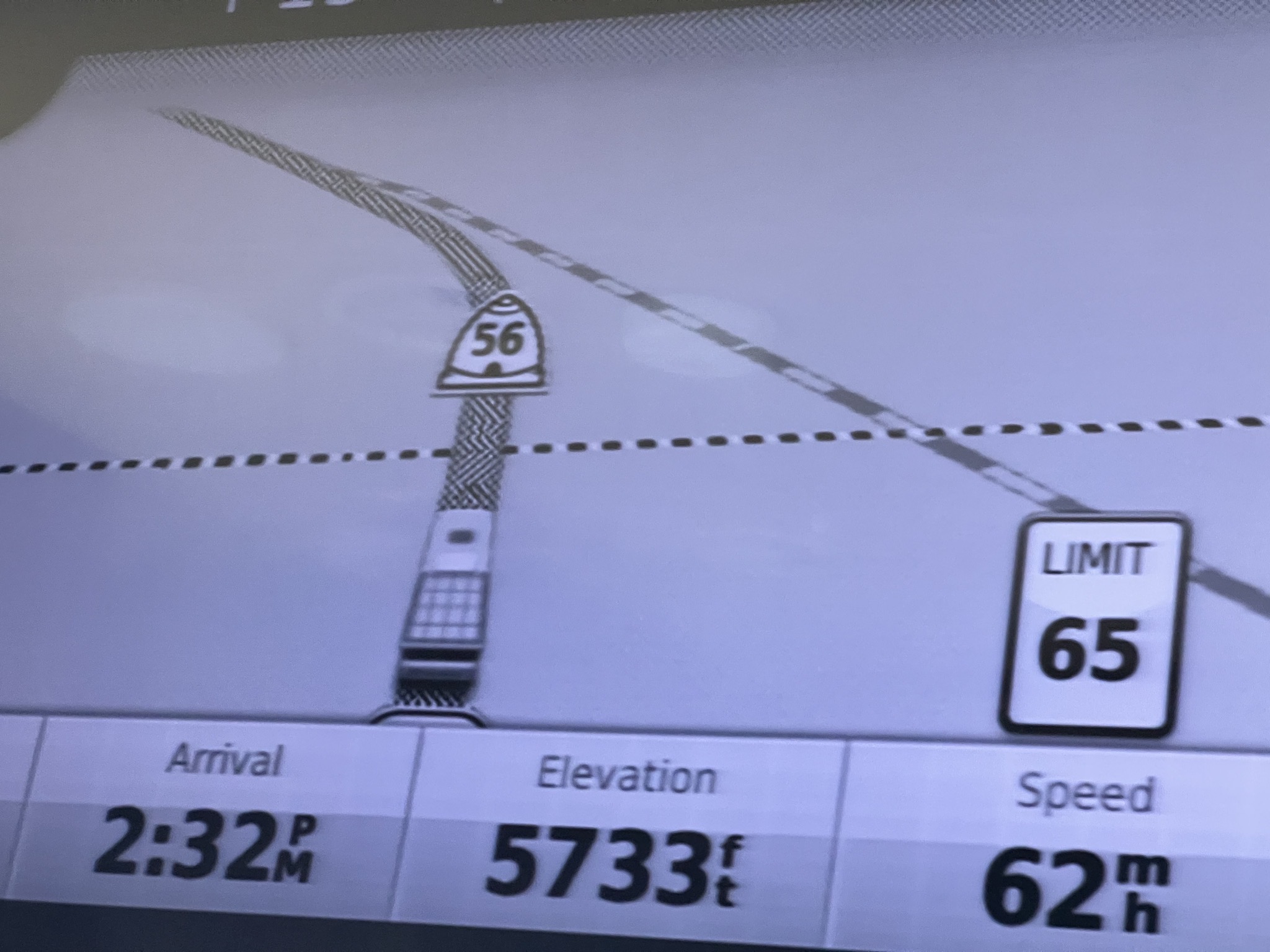 GPS approaching Utah border