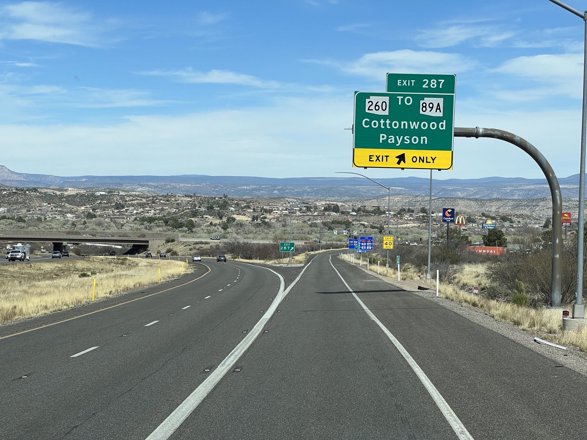 Cottonwood exit
