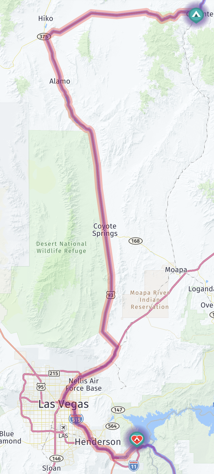 Map route