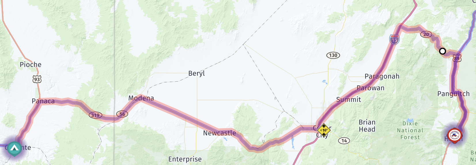 Map route