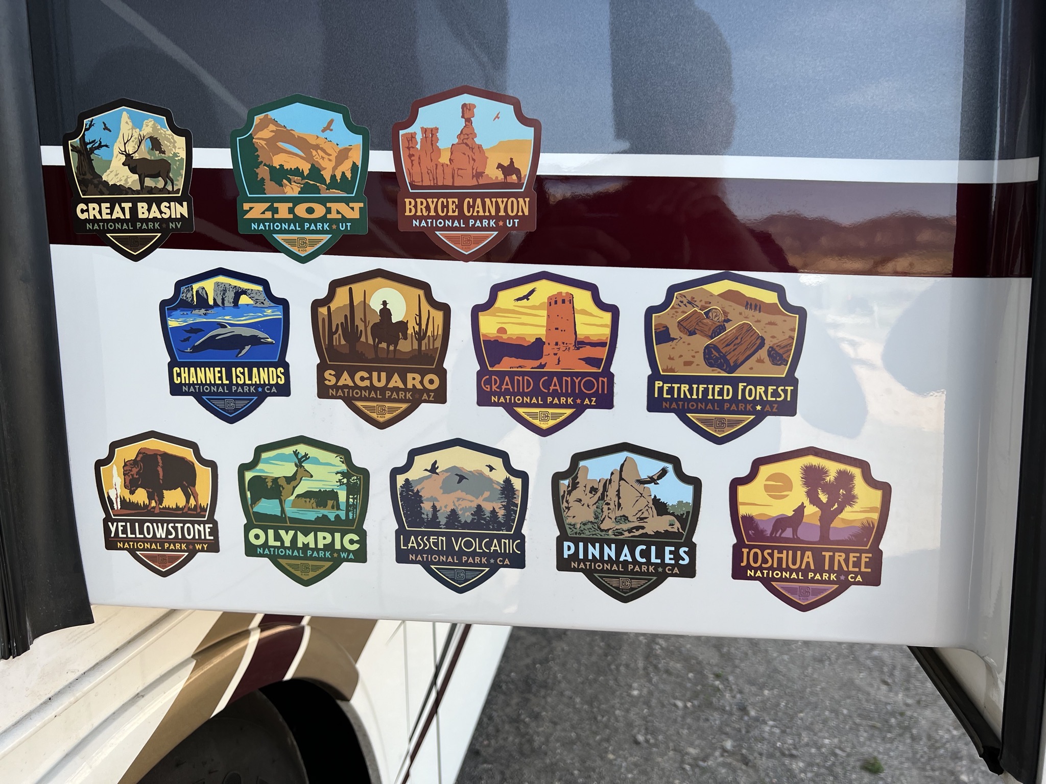 National Park stickers