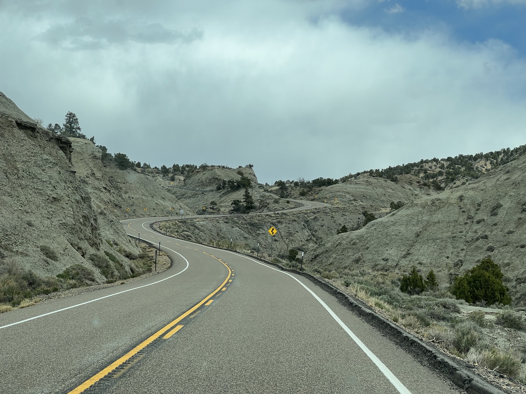 Road and rocks