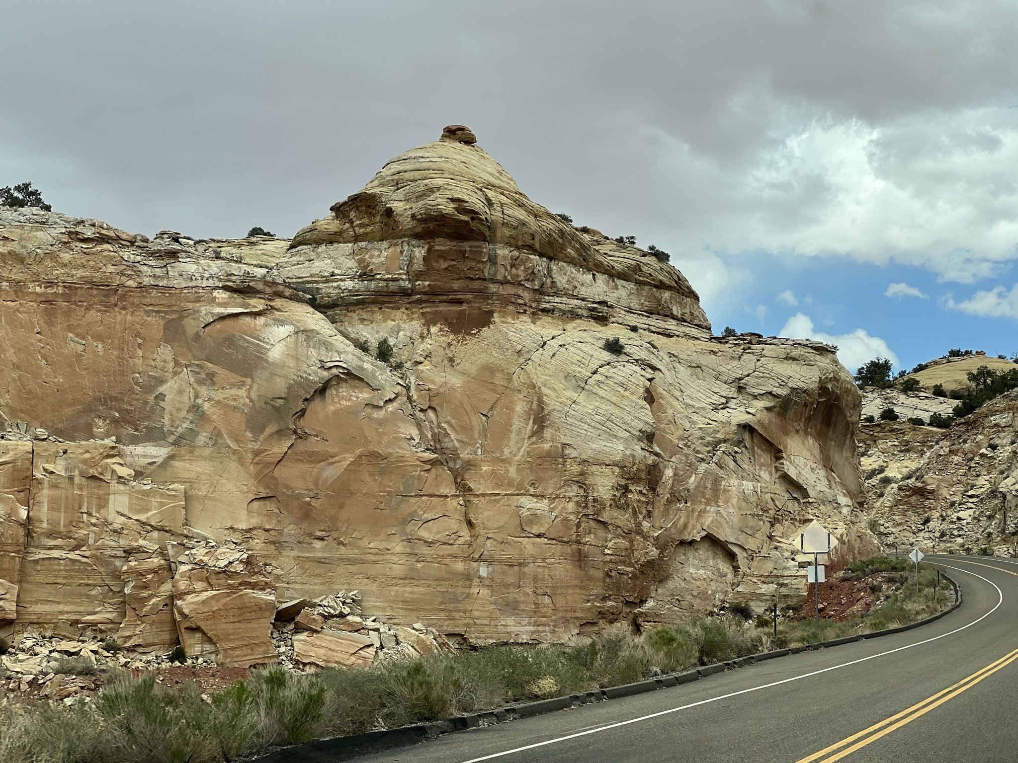 Road and rocks