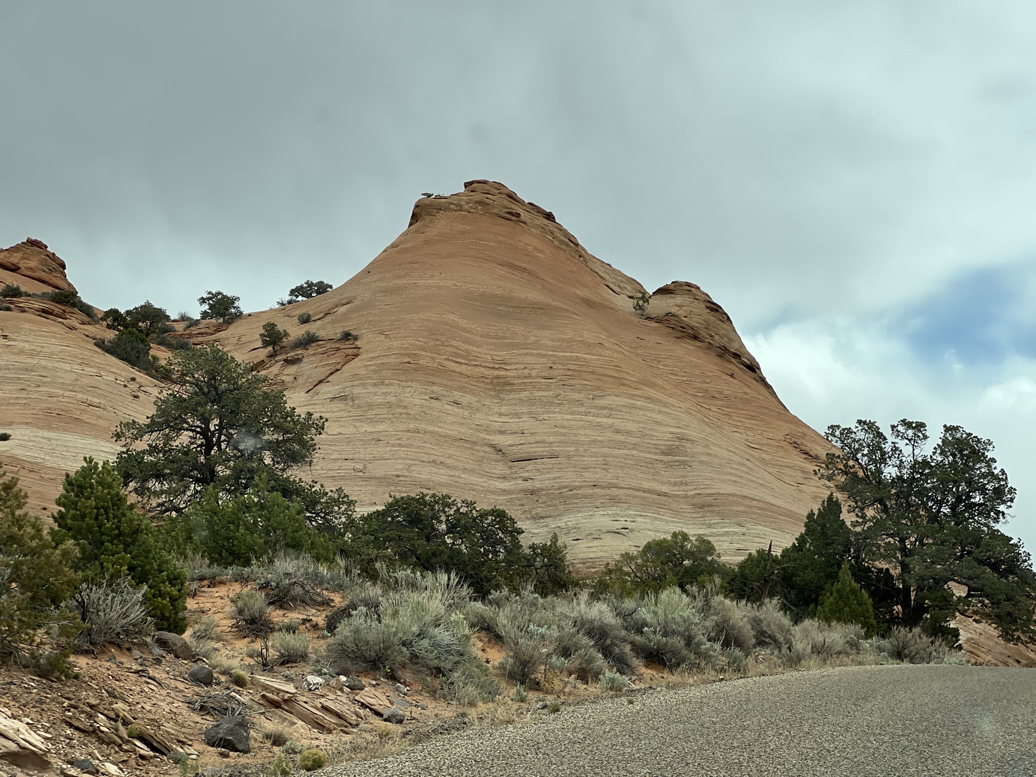 Road and rocks