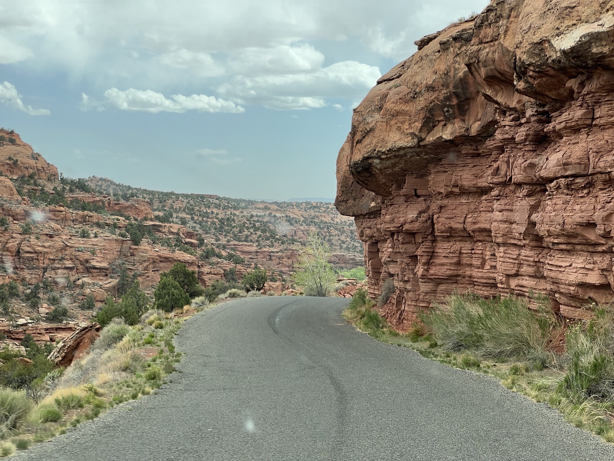 Road and rocks