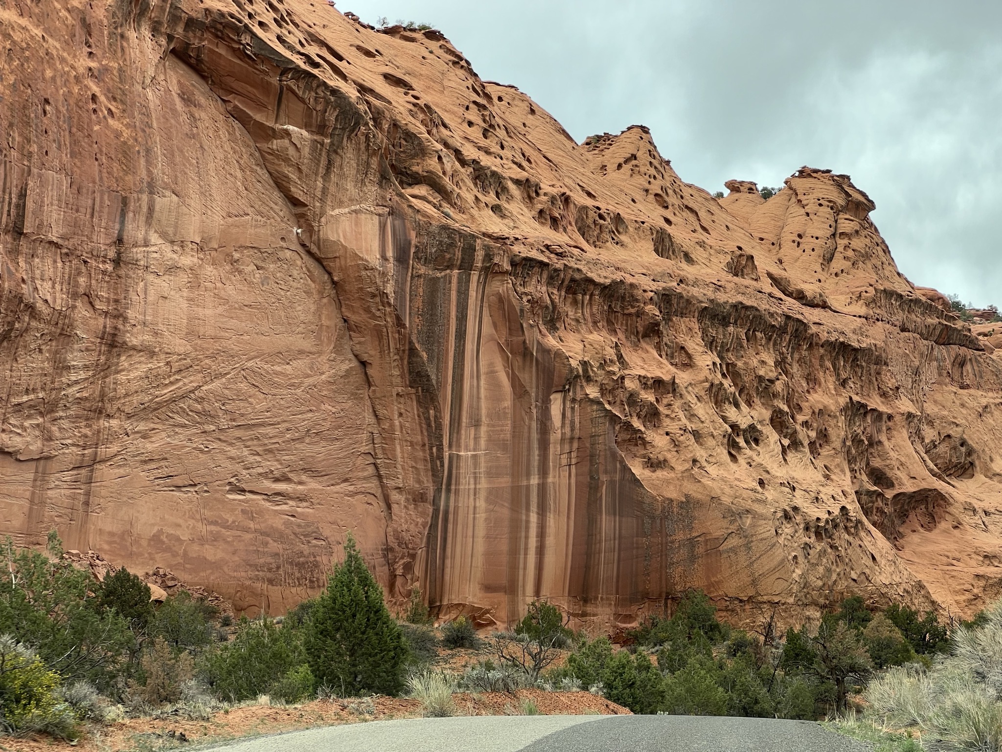 Road and rocks