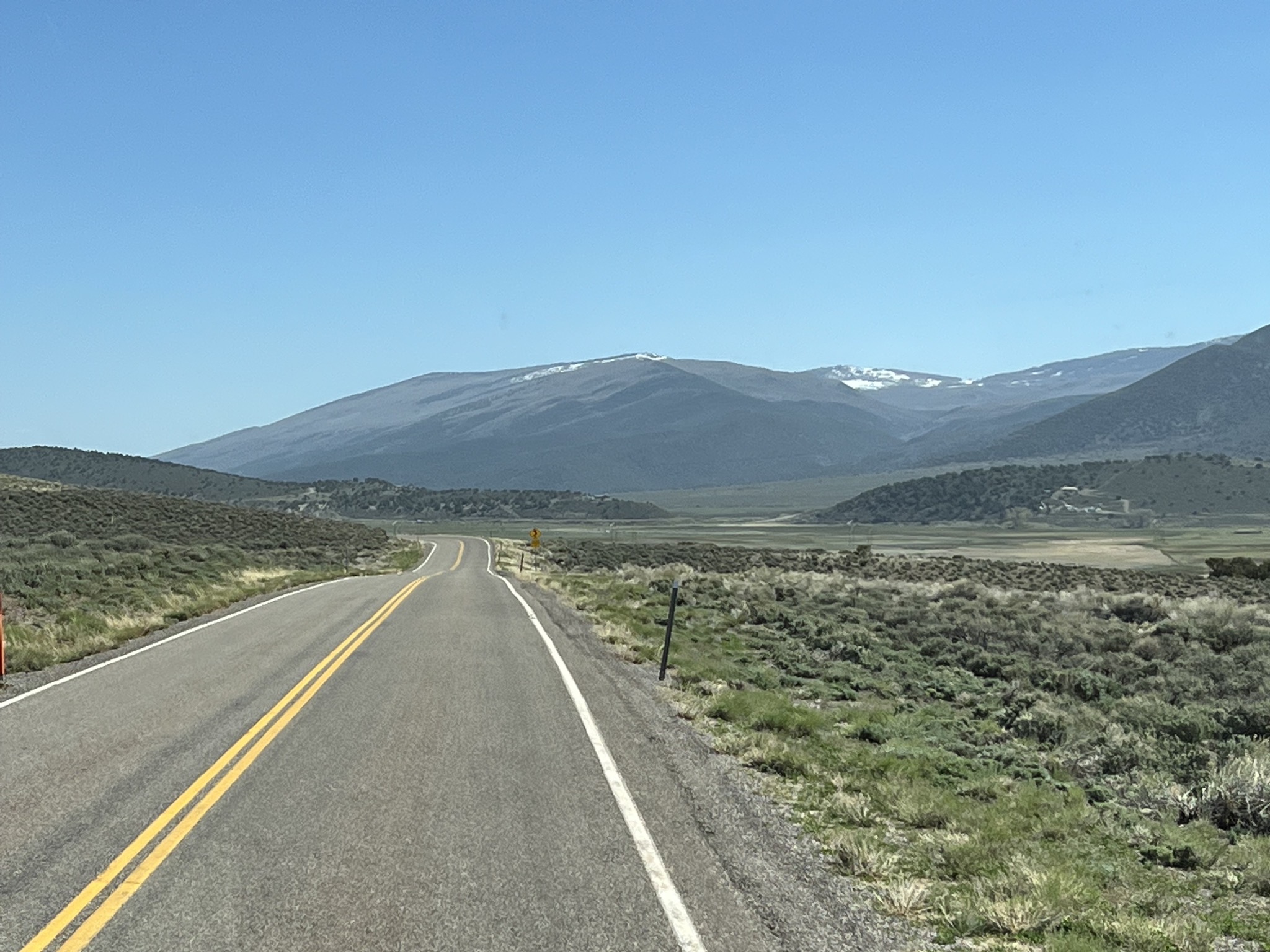 Road and mountains