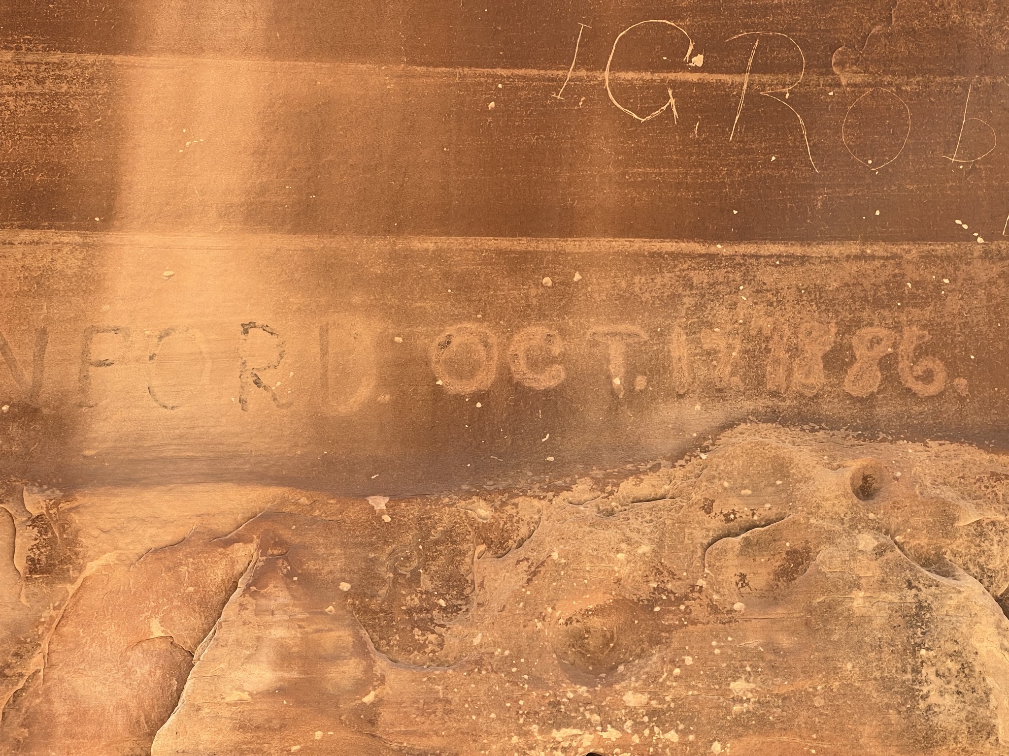 Rock etching