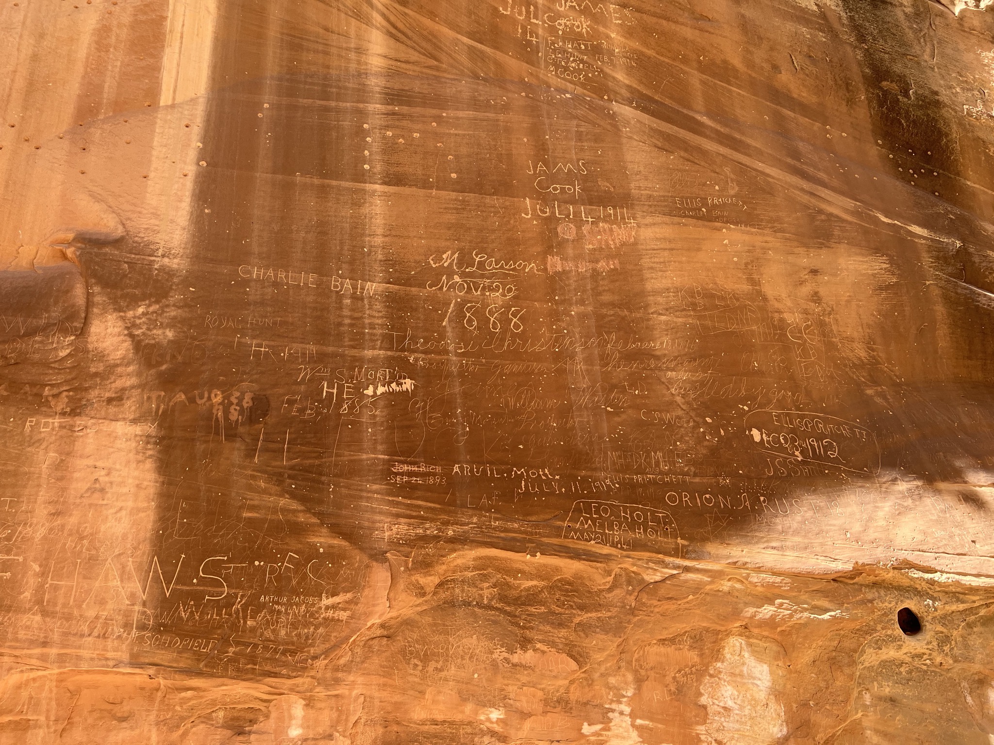 Rock etching