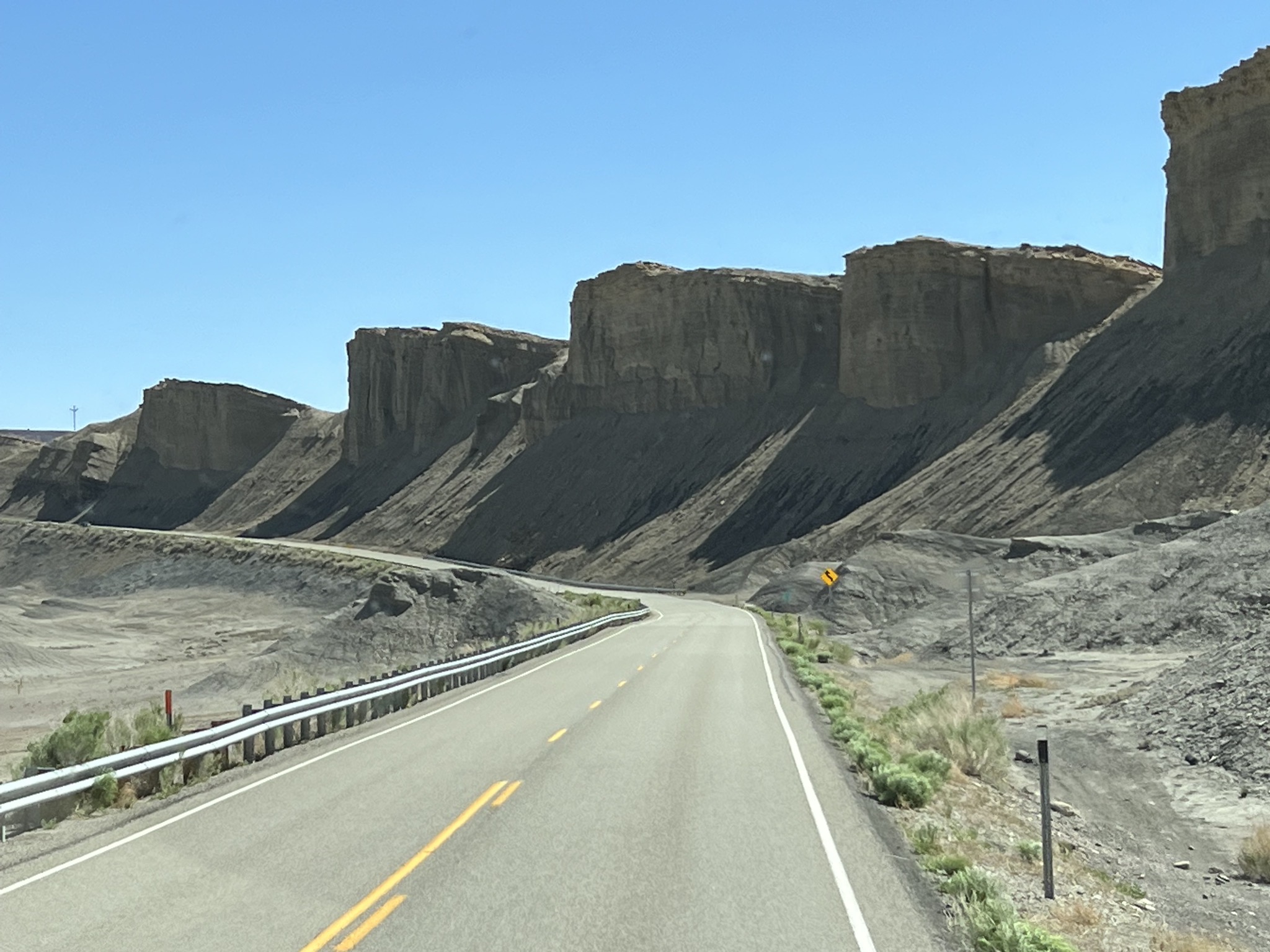 Highway and rocks
