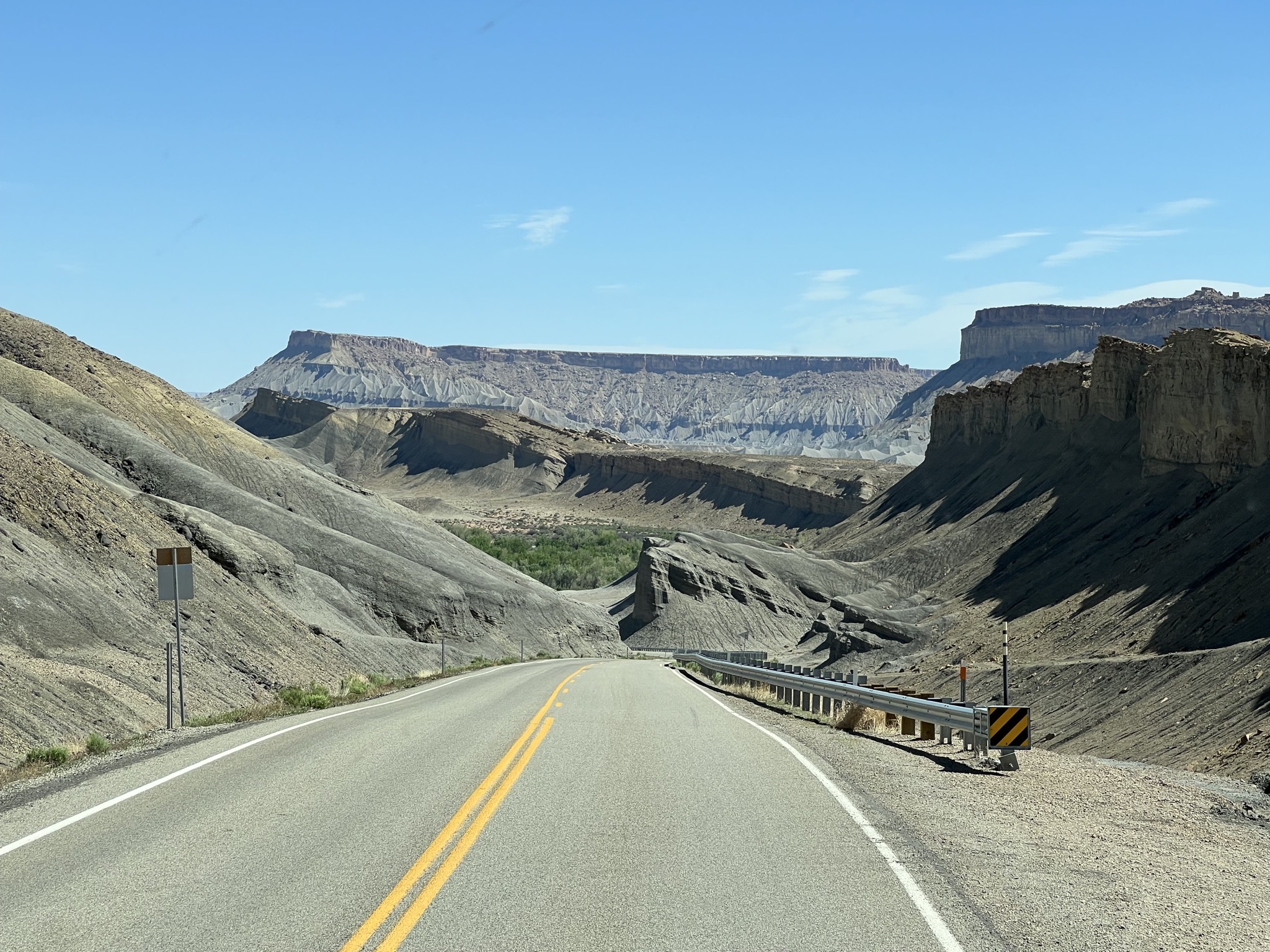 Highway and rocks