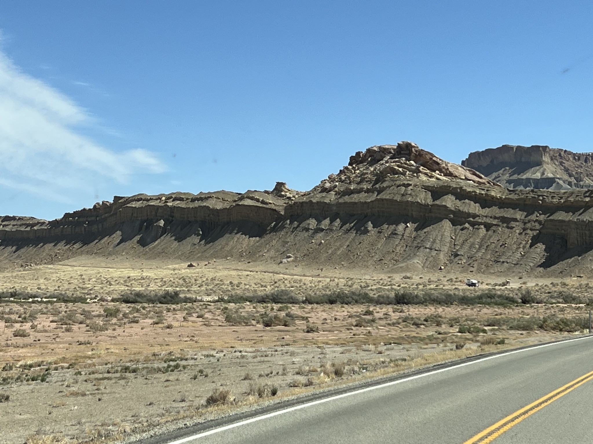 Highway and rocks