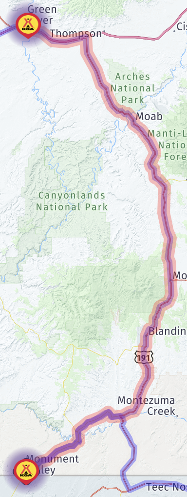 Map route