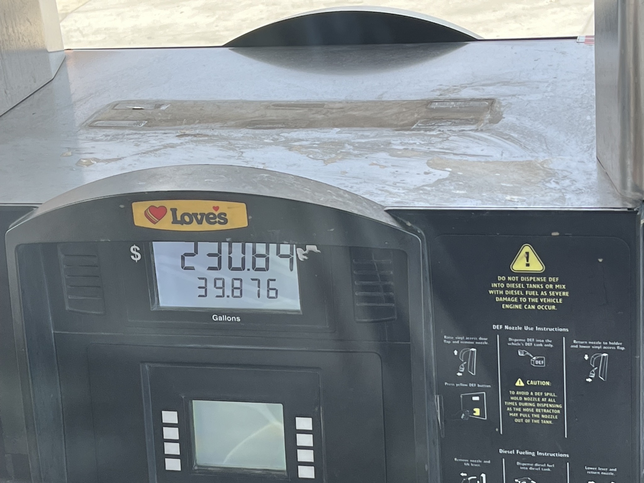 Love's fuel stop