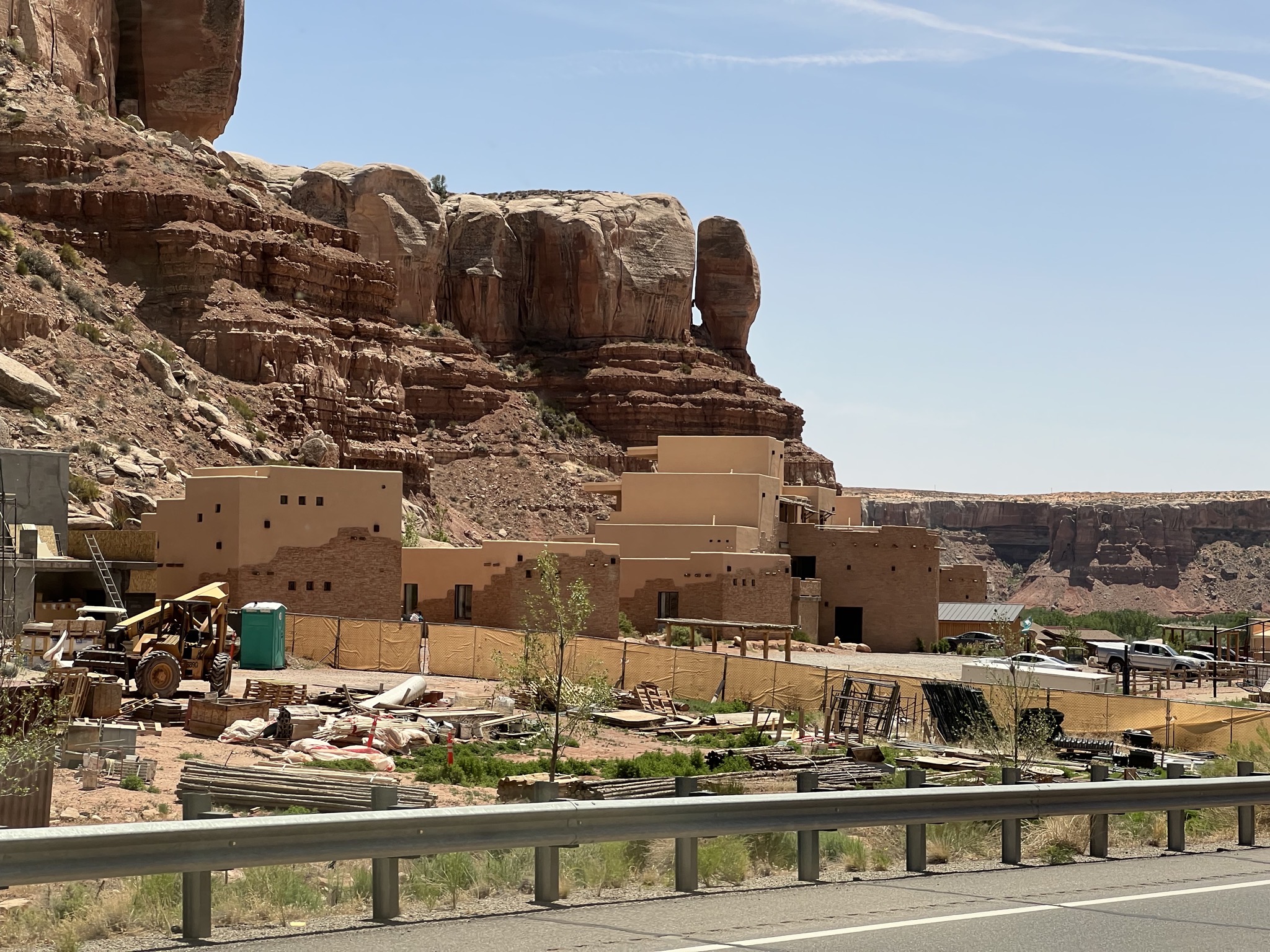 Rocks and buildings