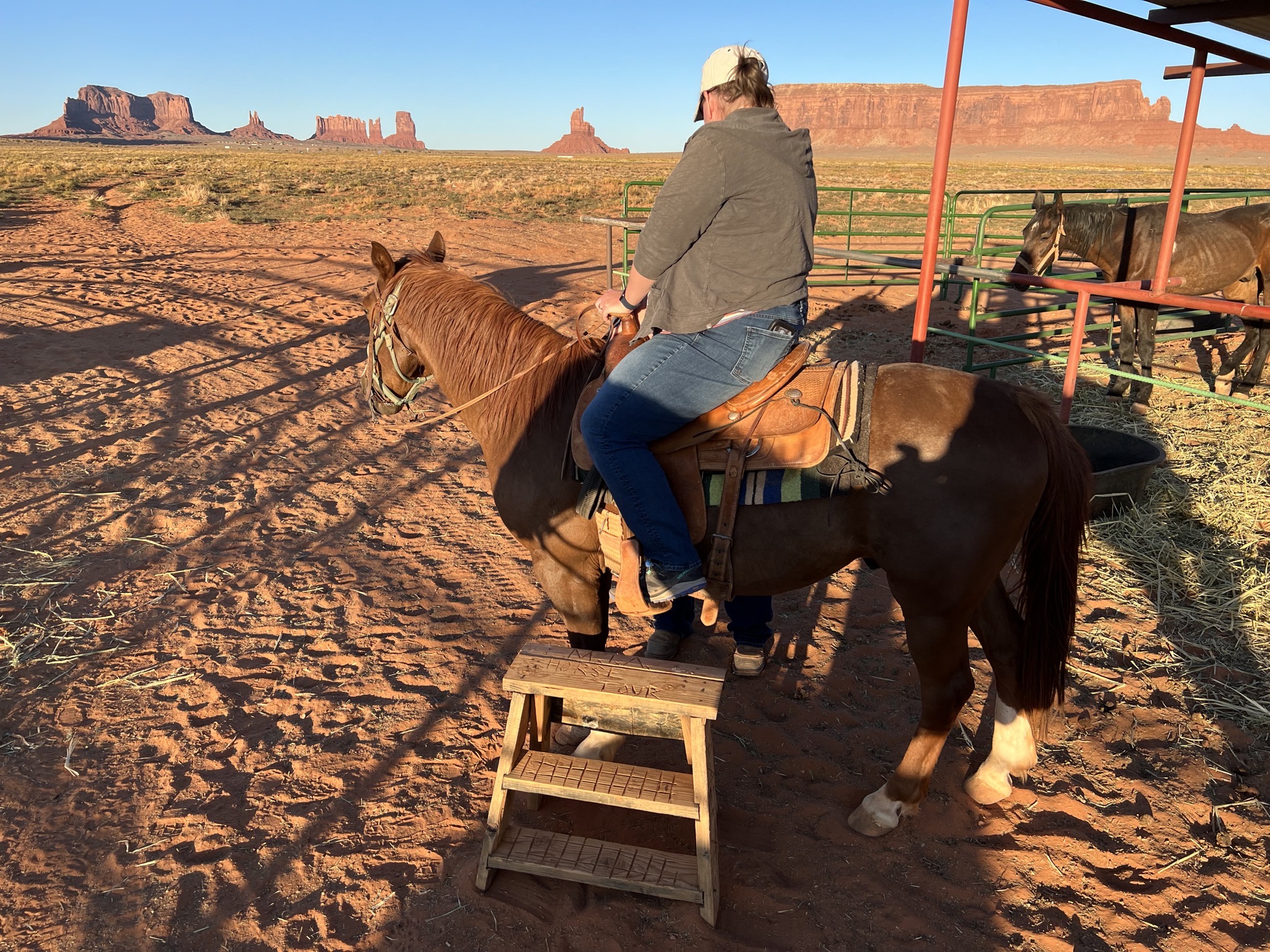 Jenn on a horse