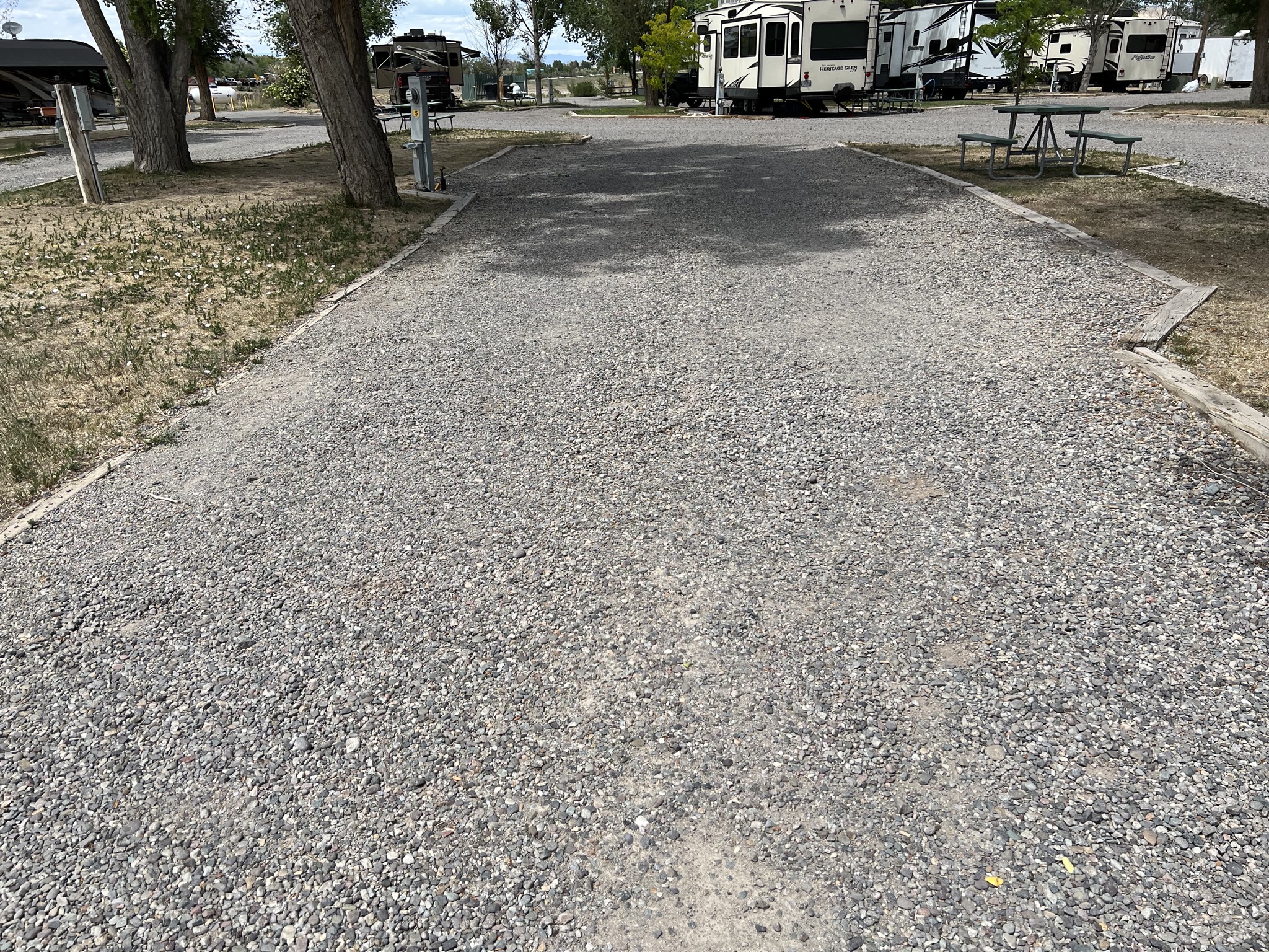 Our site before parking