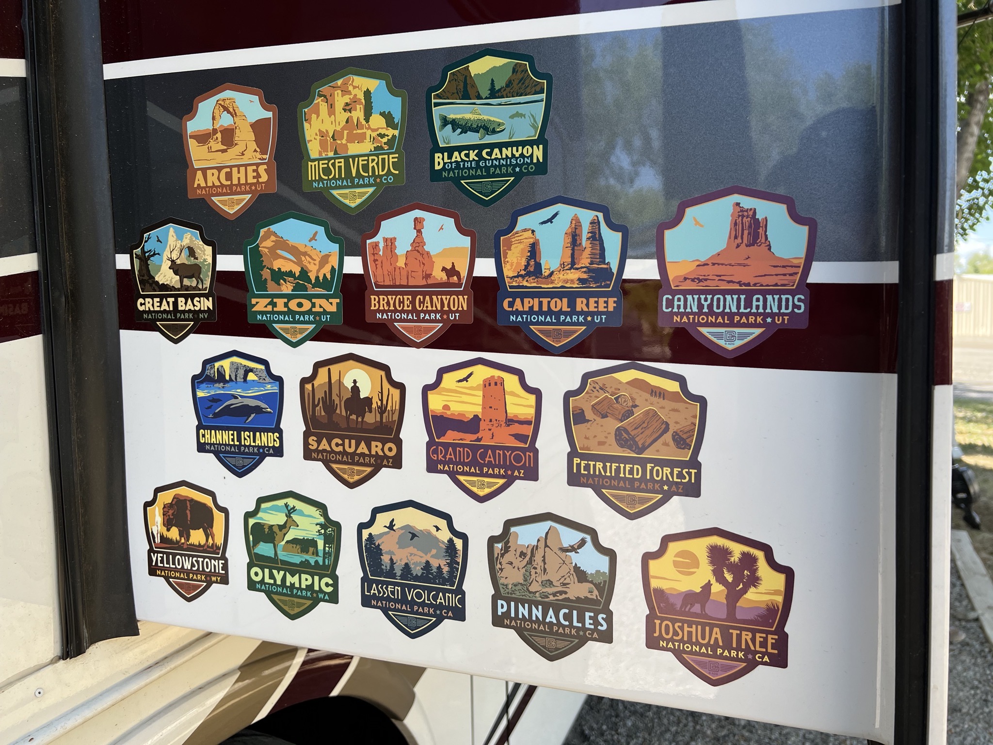 National Park stickers