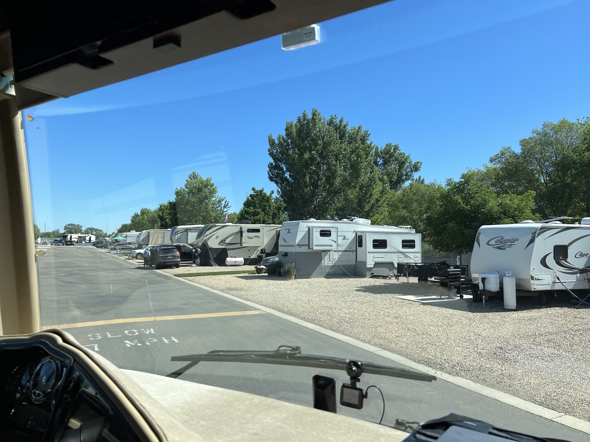Leaving the RV park