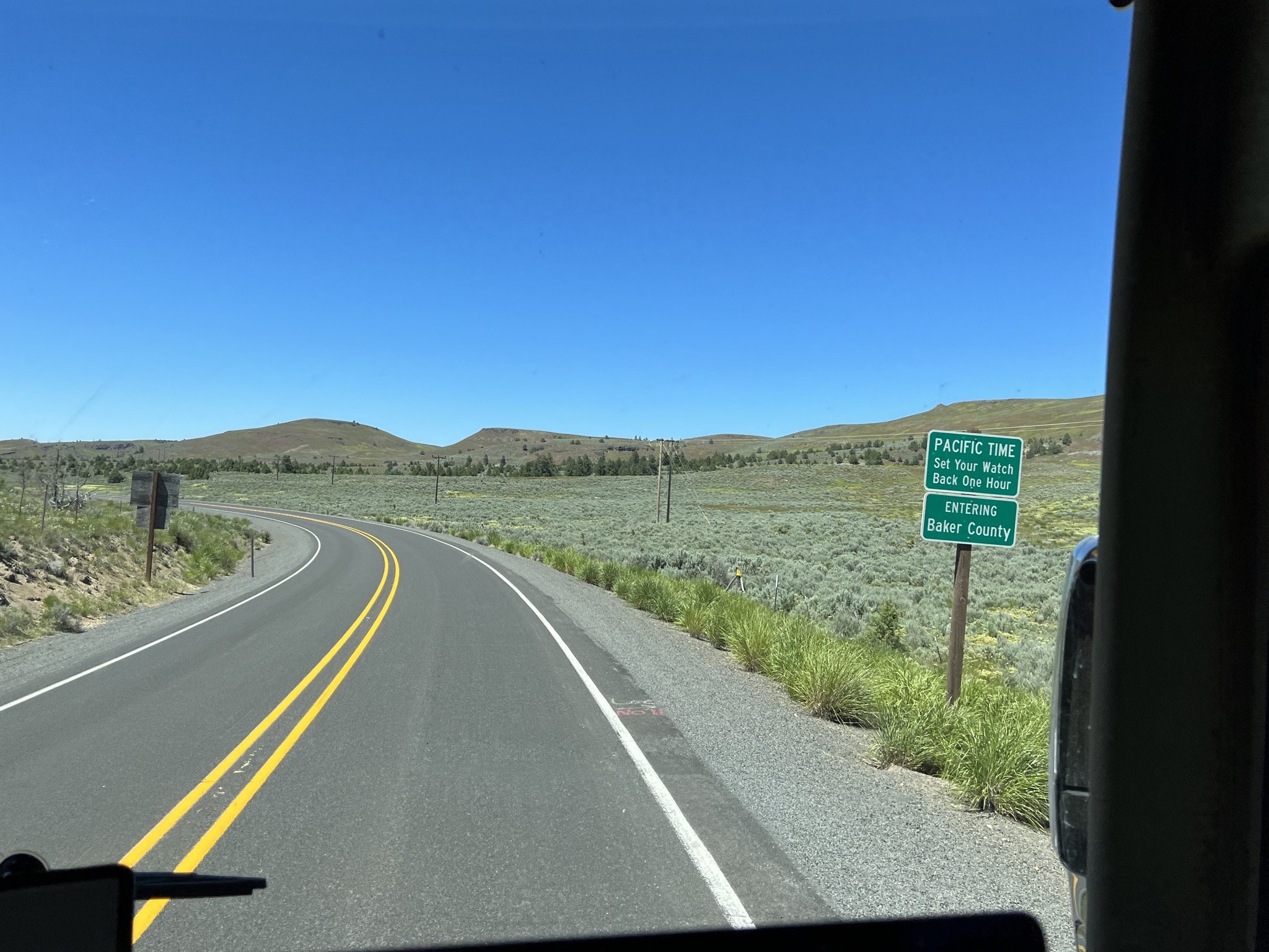 Entering Pacific time zone