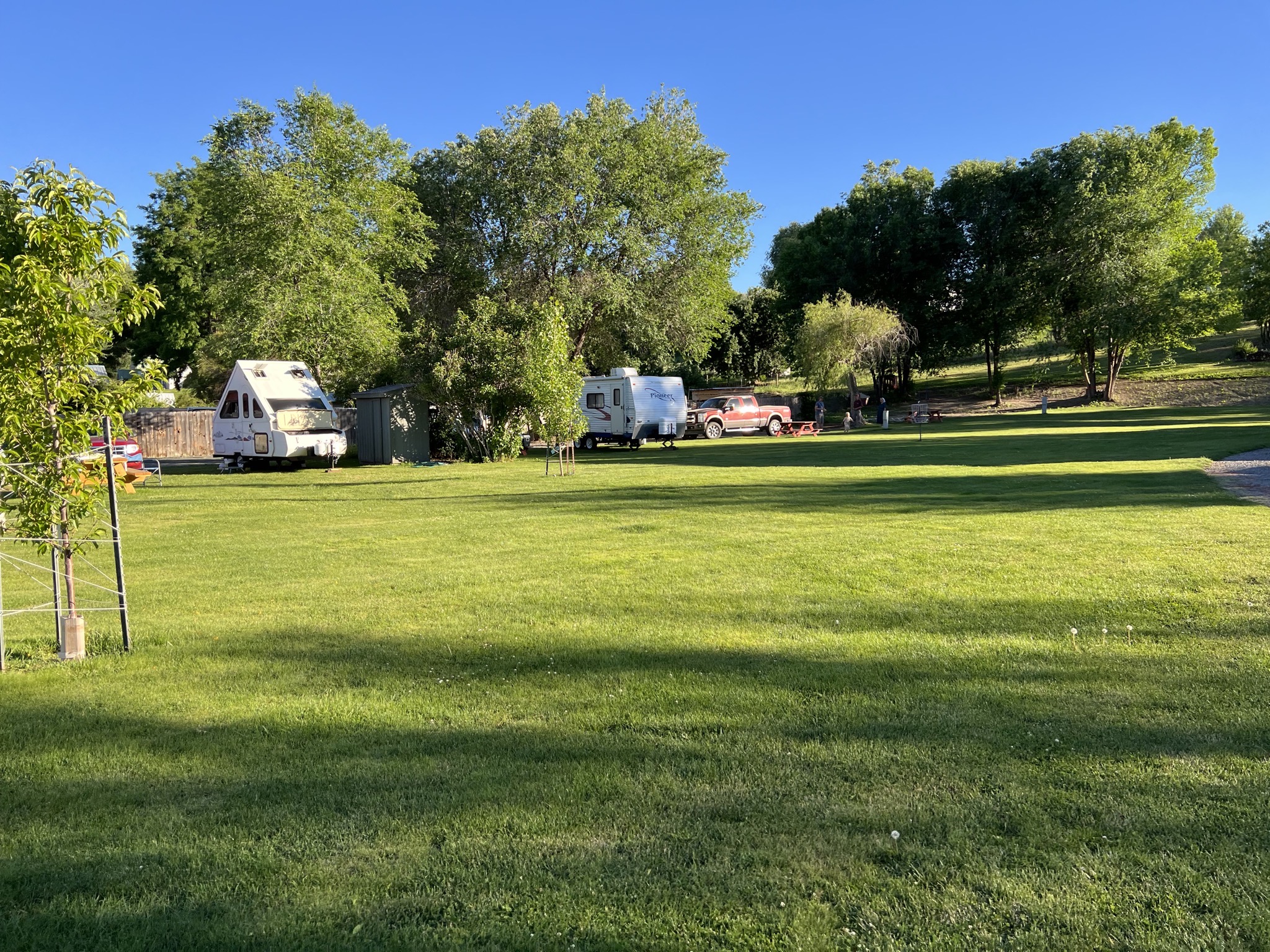Dry camping and tent sites