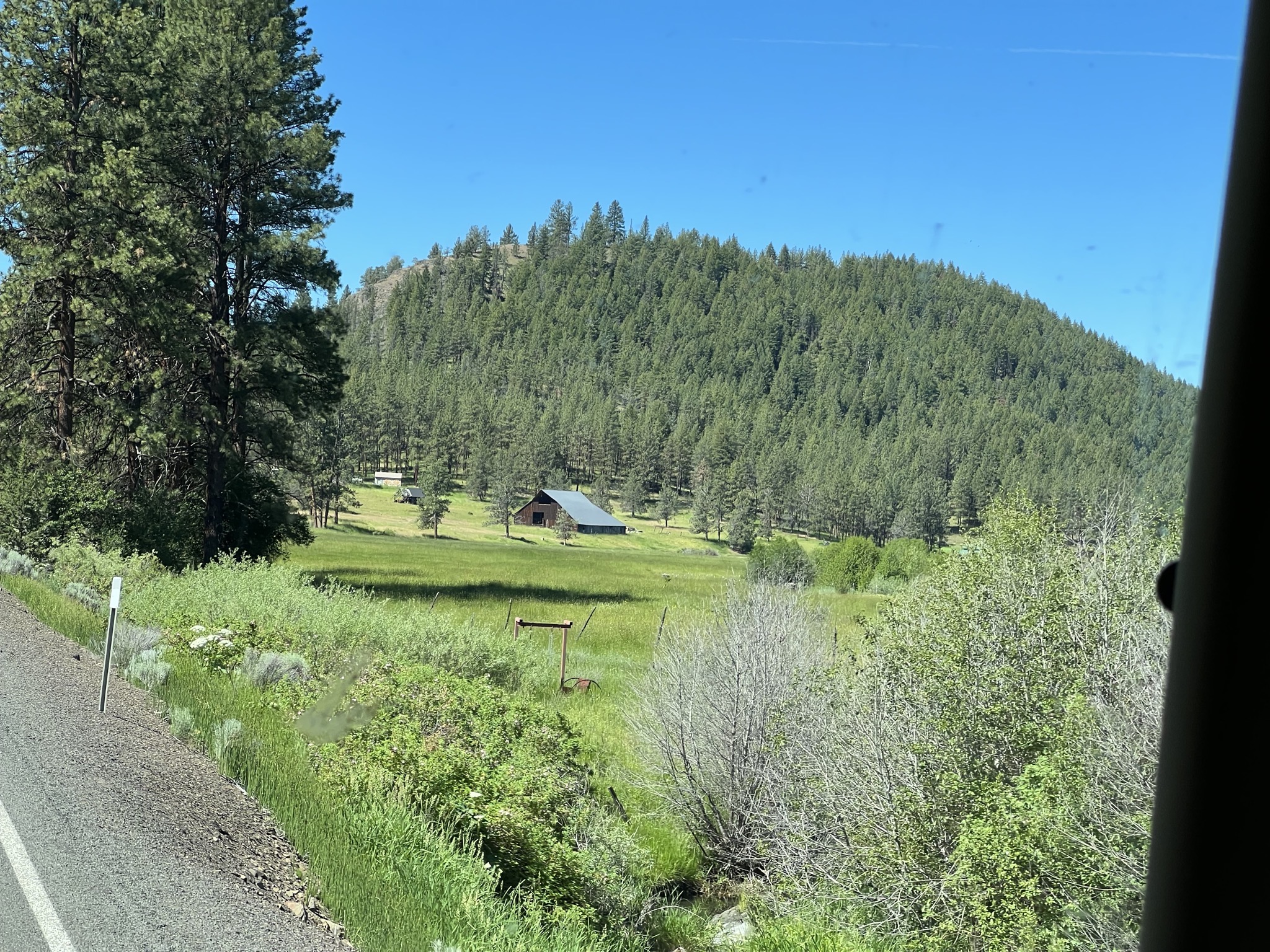 Meadow and barn
