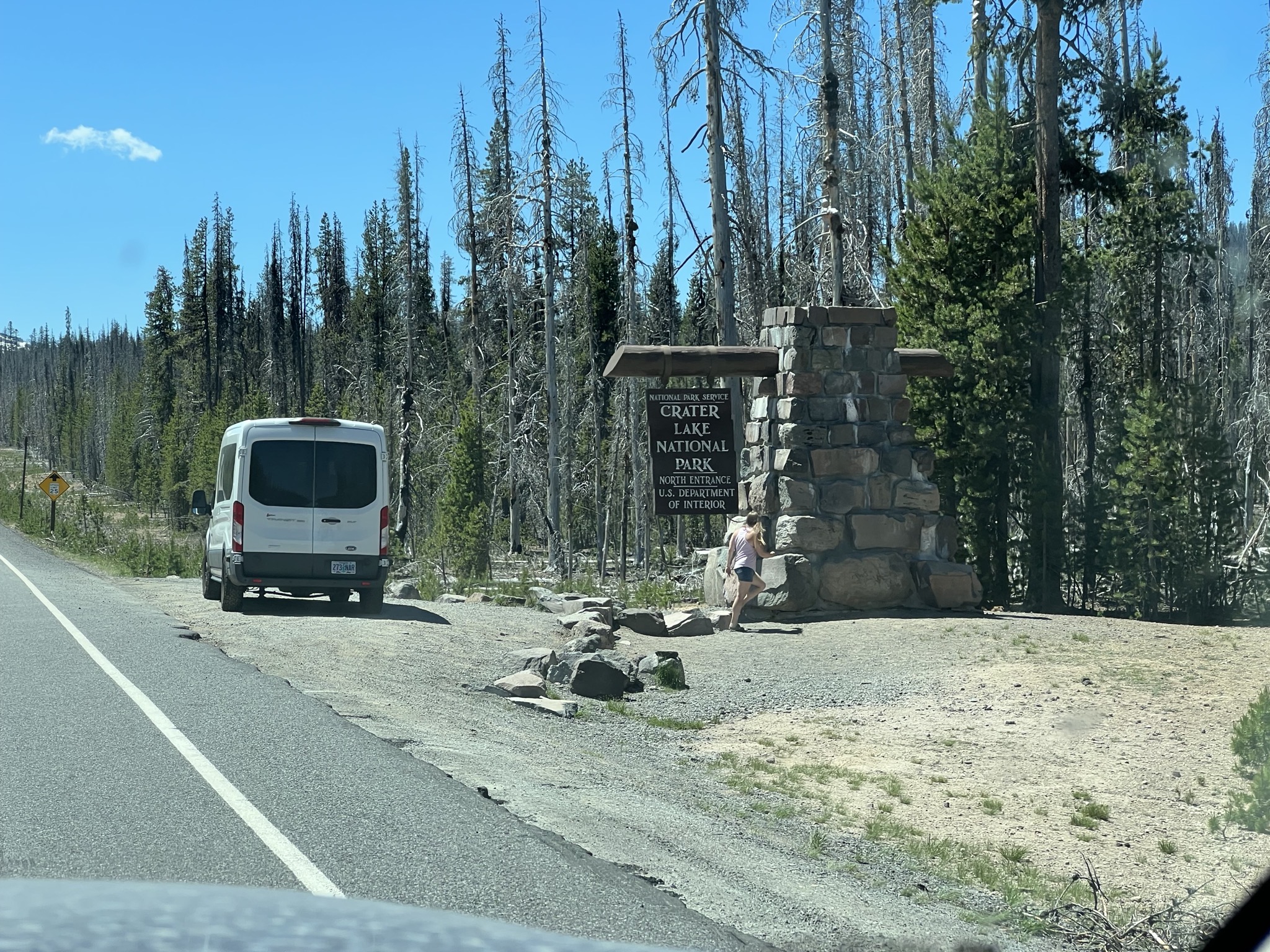 Crater Lake sign