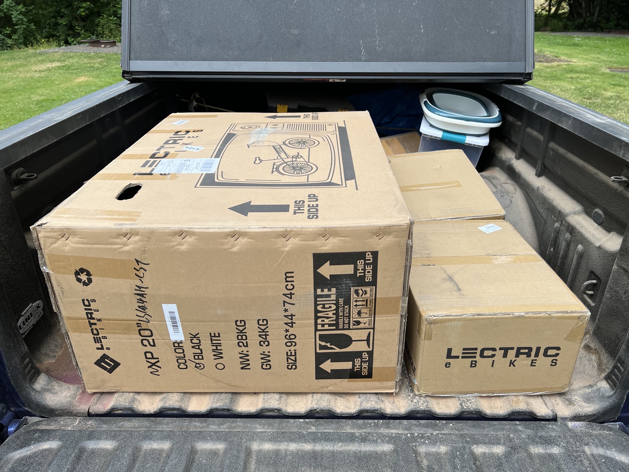 Carton in truck