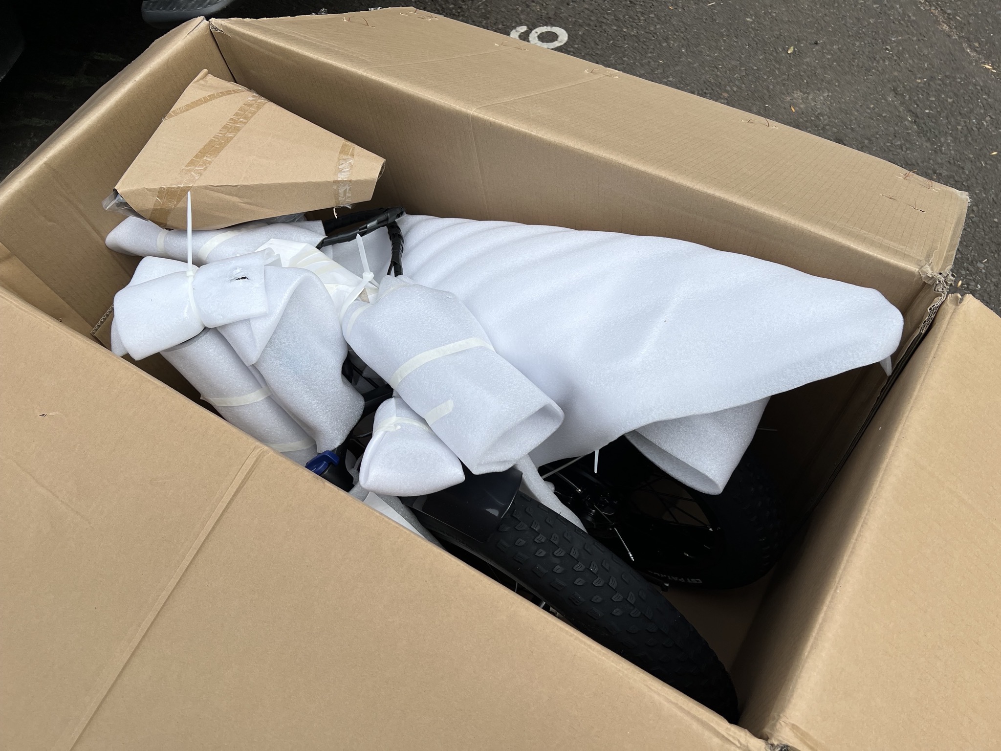 Bike in box