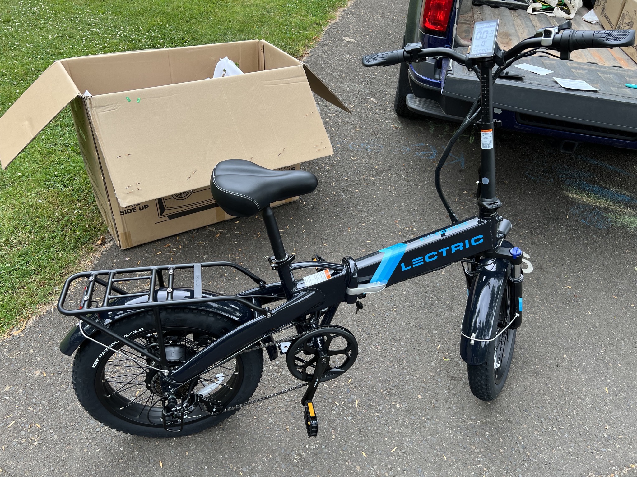Unfolded bike