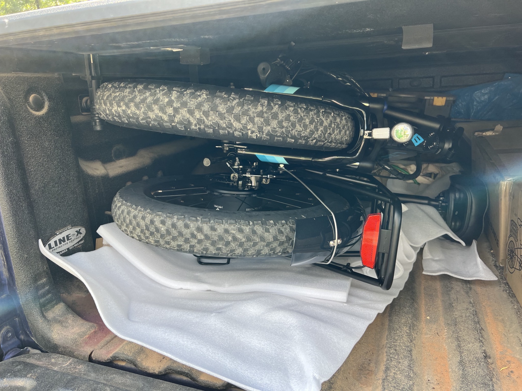 Bike in truck bed