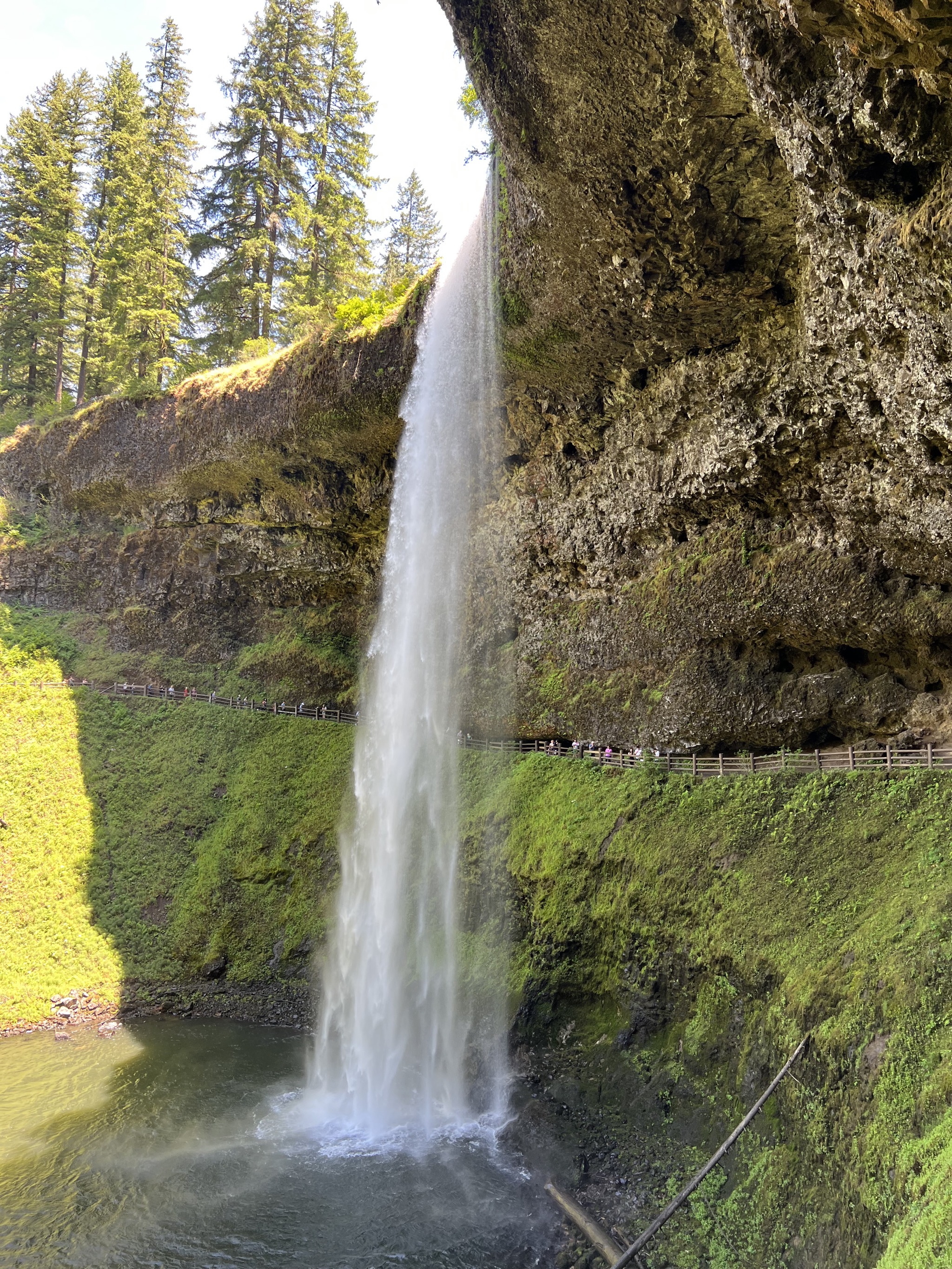Beside the falls