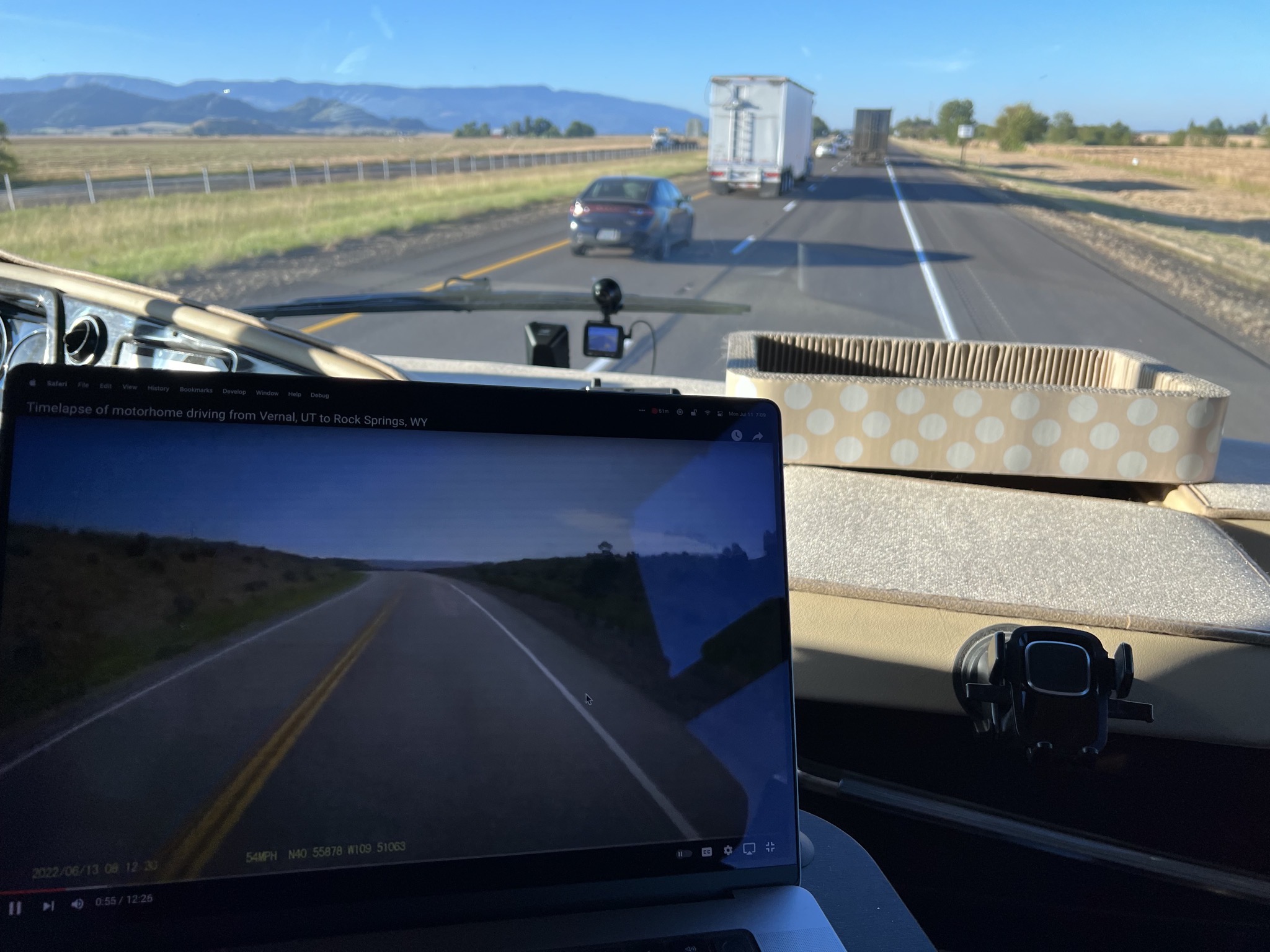 Watching travel day video on travel day