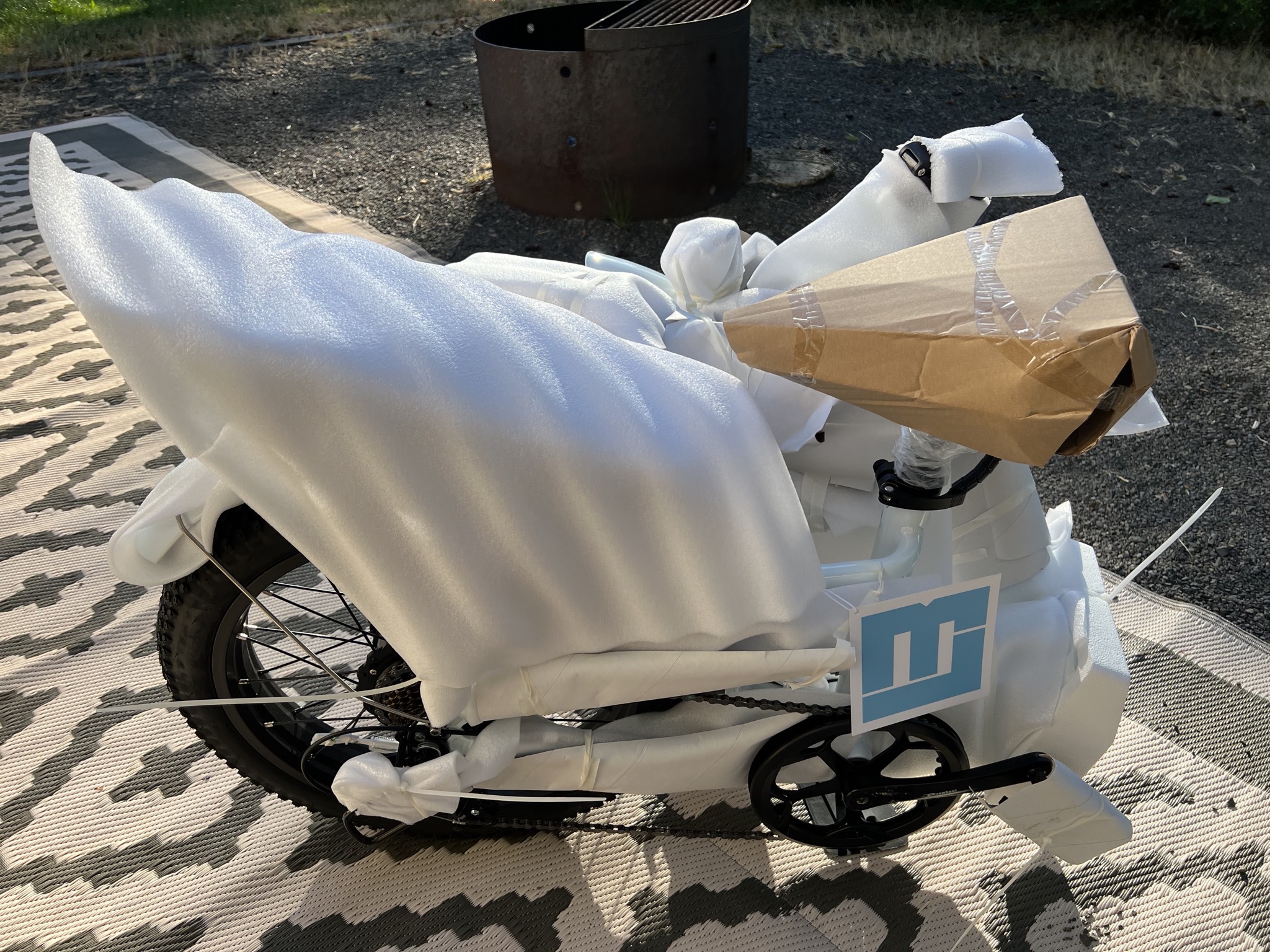 Bike with packaging