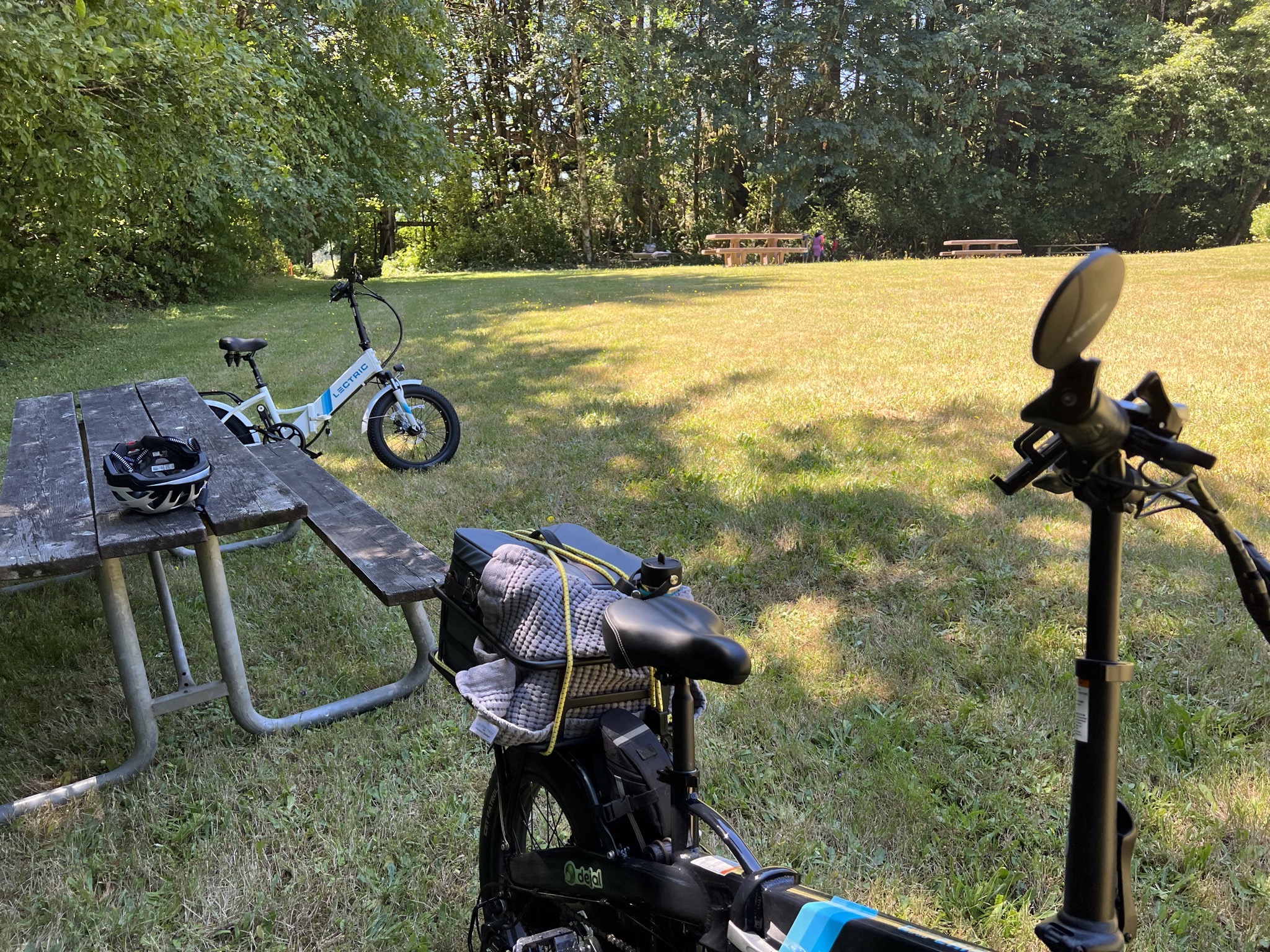 Picnic via bikes