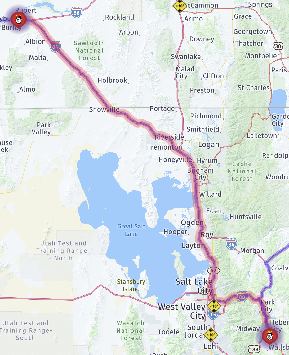 Map route