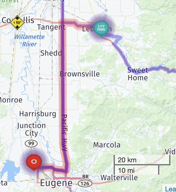 Map route
