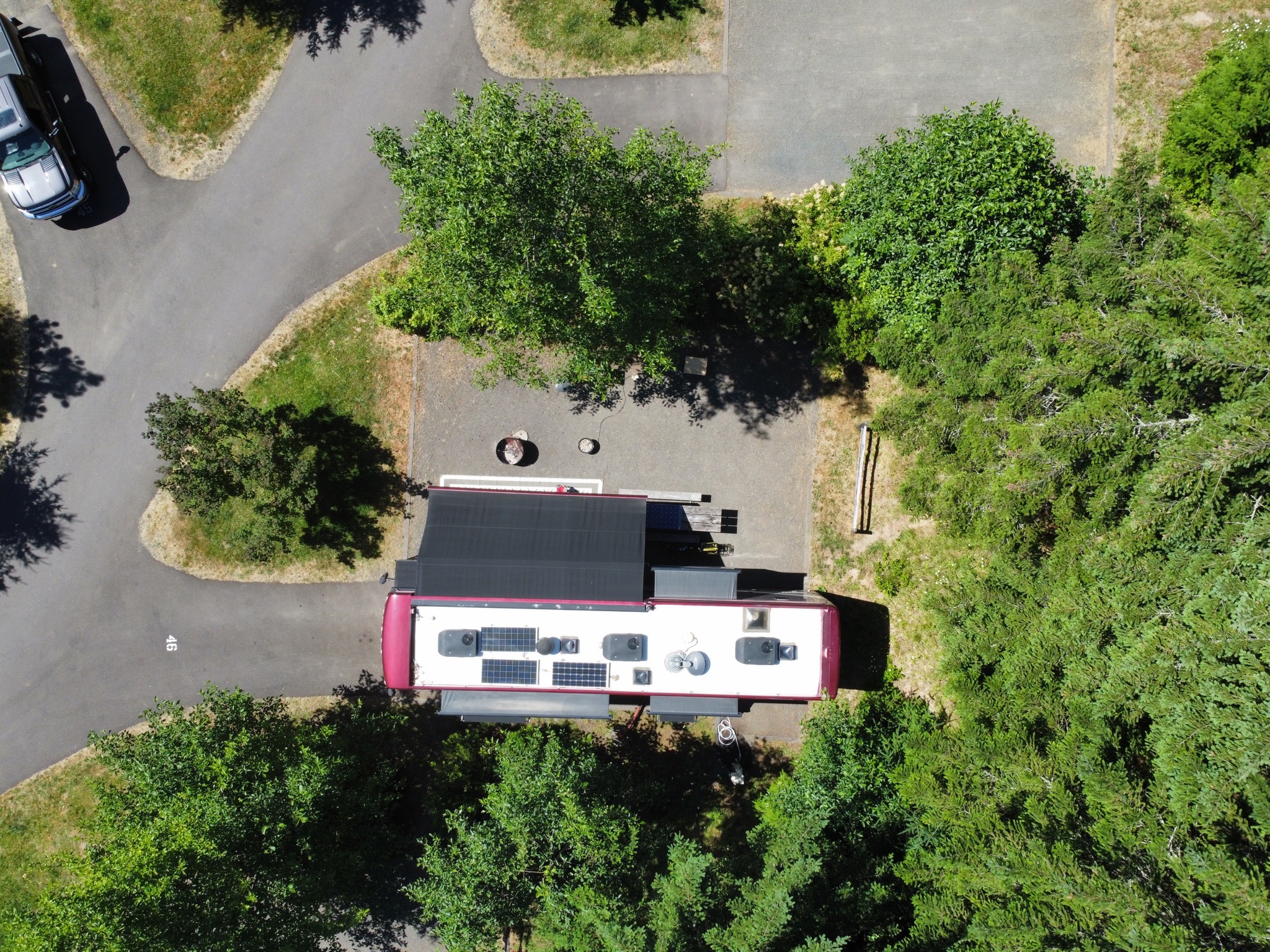Aerial view of our site