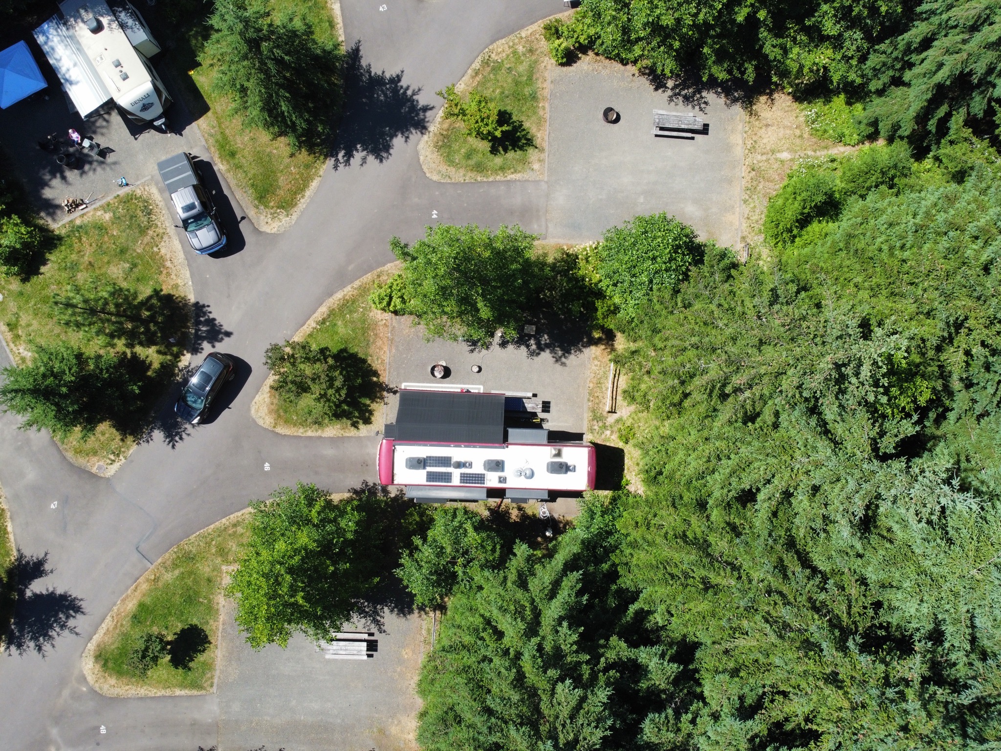 Aerial view of our site