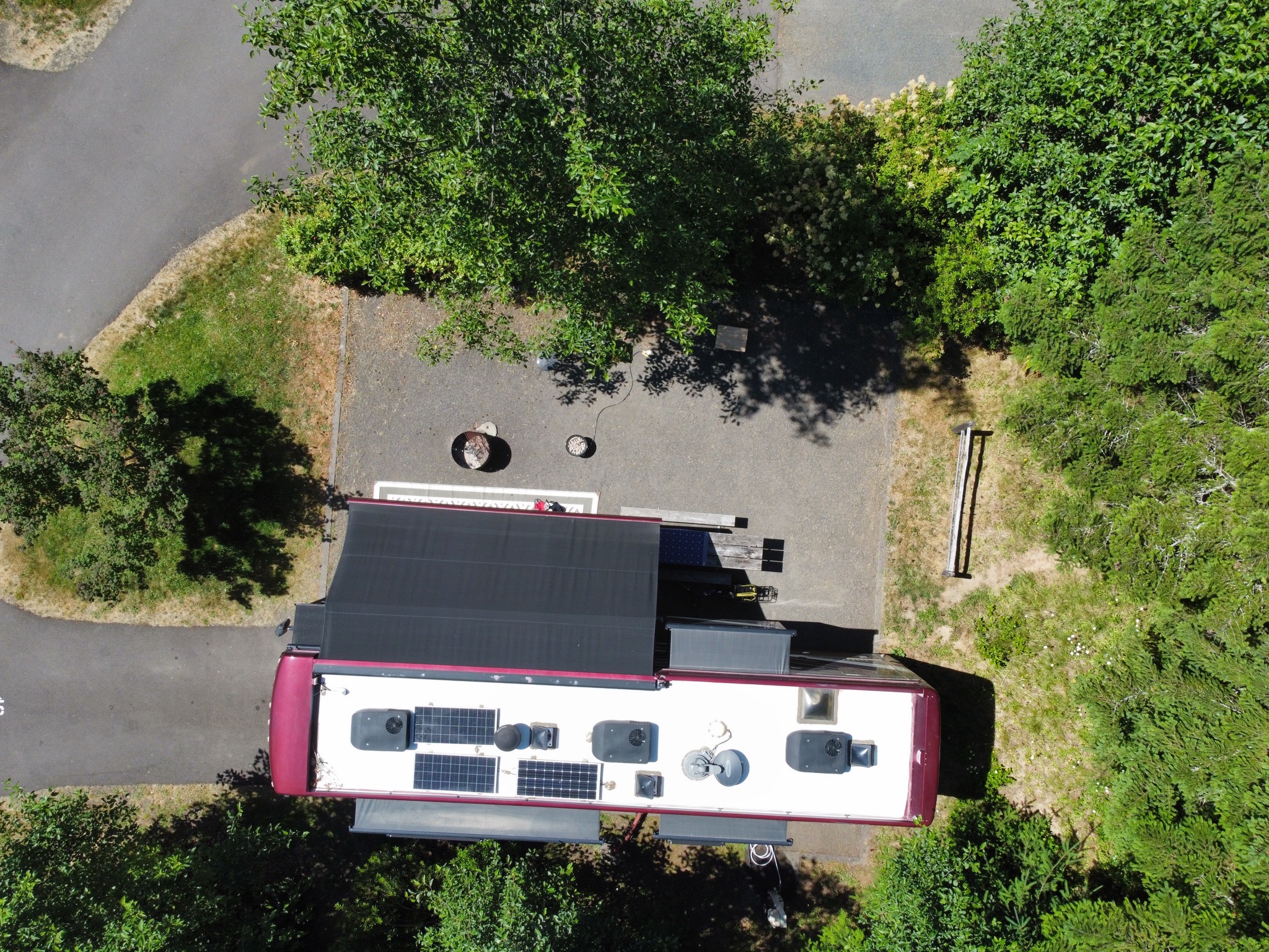 Aerial view of our site
